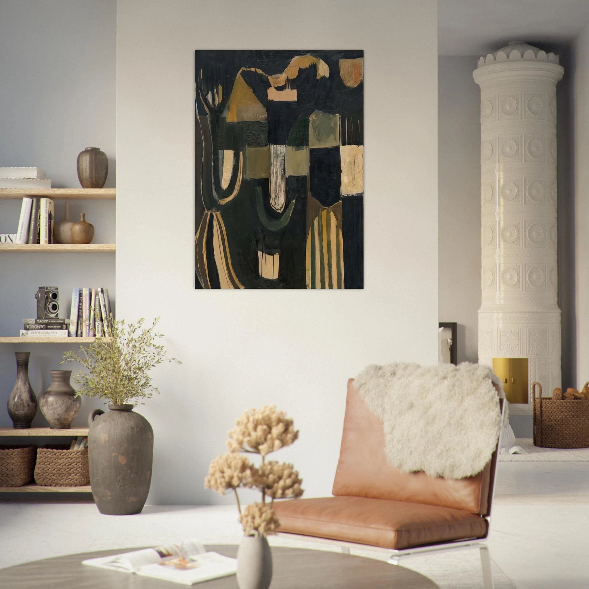 17 February 1948 - 1948 - Frank Lobdell Art Print - A0 (84.1 x 118.9  cm) / 33.1 × 46.8 inches | Frank Lobdell Poster | Frank Lobdell Prints