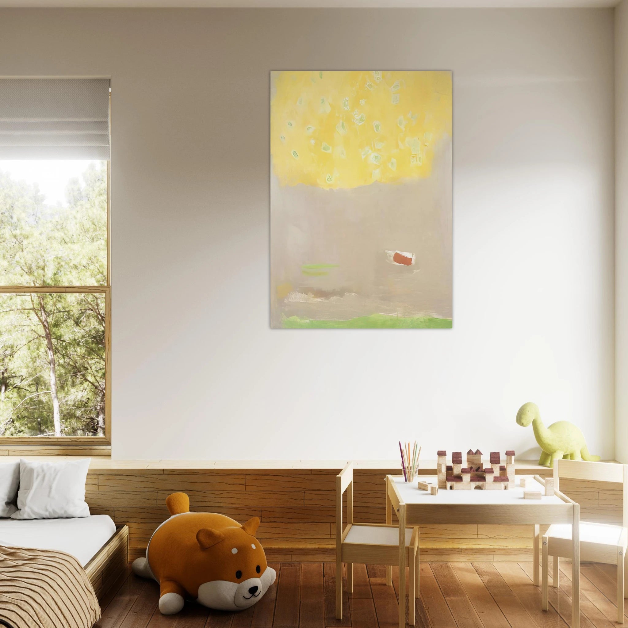 COMPOSITION 1997 - Esteban Vicente Art Print - A0 (84.1 x 118.9  cm) / 33.1 × 46.8 inches | Esteban Vicente Poster | Esteban Vicente Prints