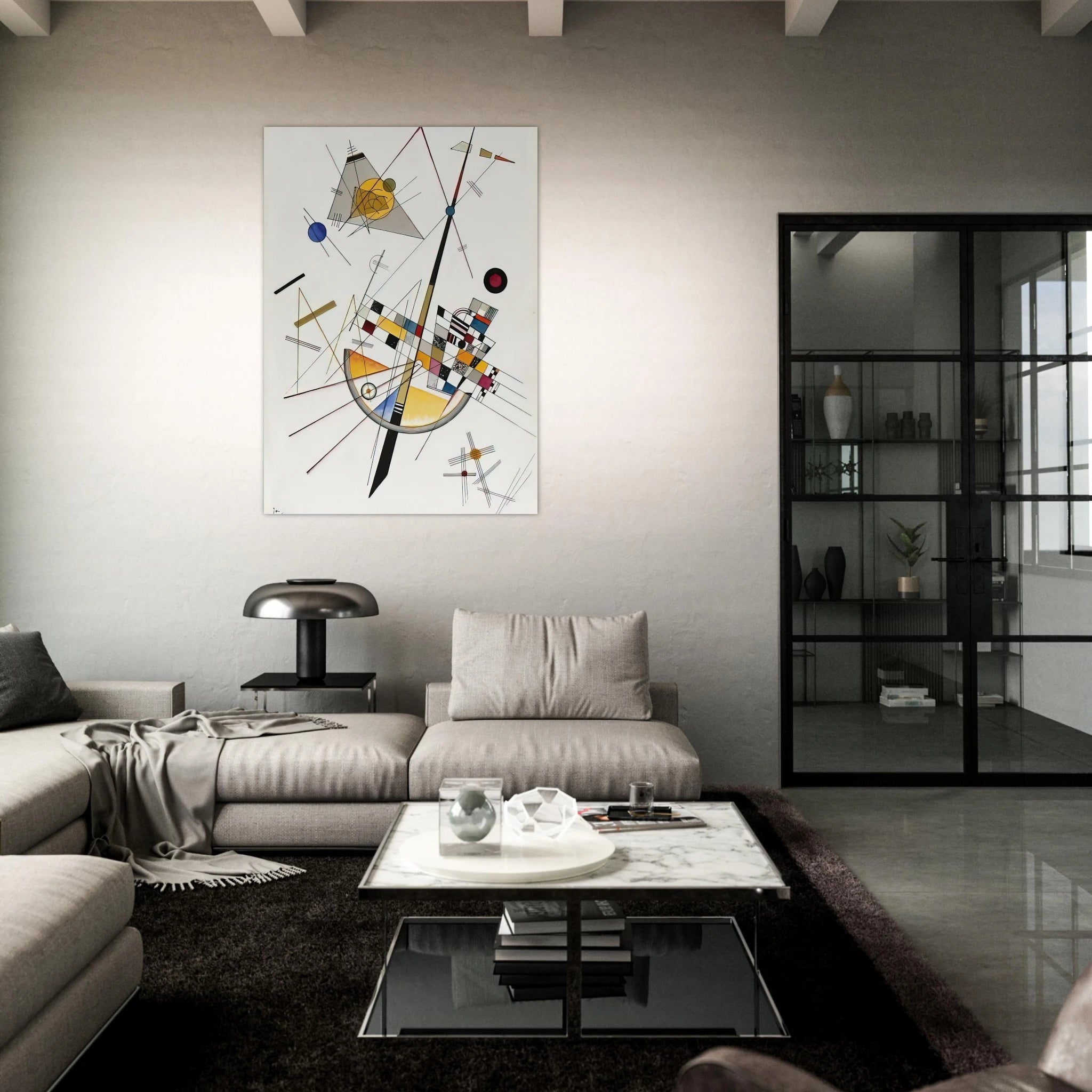 DELICATE TENSION NO 85 1923 - Wassily Kandinsky Art Print - A0 (84.1 x 118.9  cm) / 33.1 × 46.8 inches | Wassily Kandinsky Poster | Wassily Kandinsky Prints