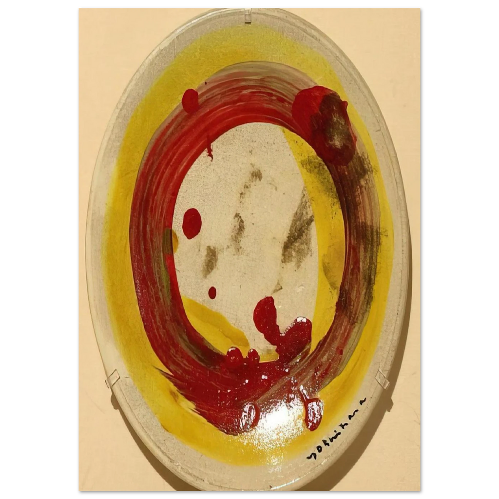 Circle - 1963 - Jiro Yoshihara Art Print - A0 (84.1 x 118.9  cm) / 33.1 × 46.8 inches | Jiro Yoshihara Poster | Jiro Yoshihara Prints