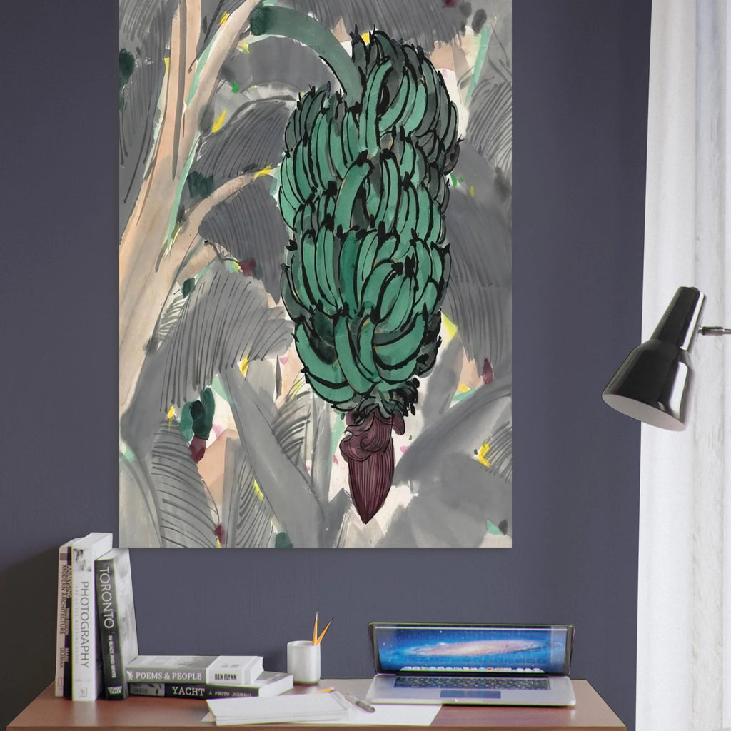 A Banana Garden Of Xishuangbanna - 1978 - Wu Guanzhong Art Print - A0 (84.1 x 118.9  cm) / 33.1 × 46.8 inches | Wu Guanzhong Poster | Wu Guanzhong Prints