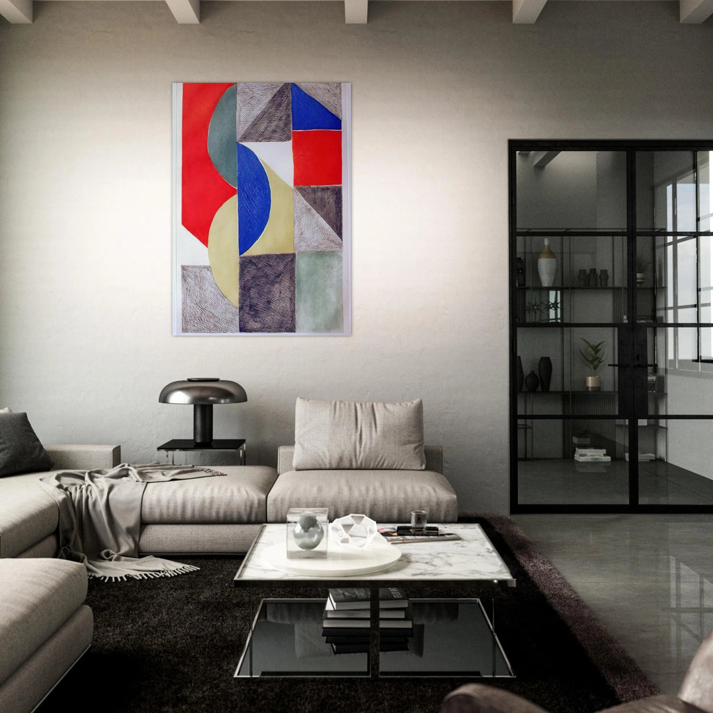 ABSTRACT COMPOSITION - Sonia Delaunay Art Print - A0 (84.1 x 118.9  cm) / 33.1 × 46.8 inches | Sonia Delaunay Poster | Sonia Delaunay Prints