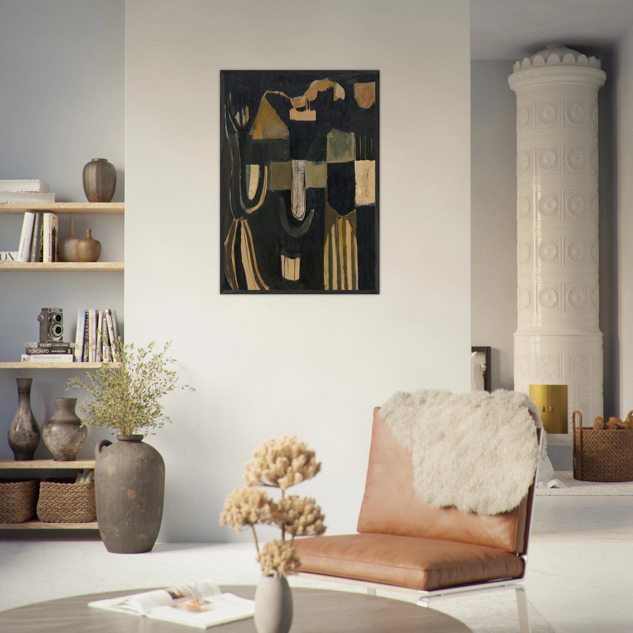 17 February 1948 - 1948 - Frank Lobdell Framed Art Print - 70x100 cm / 28x40 inches | Frank Lobdell Framed Poster | Frank Lobdell Framed prints