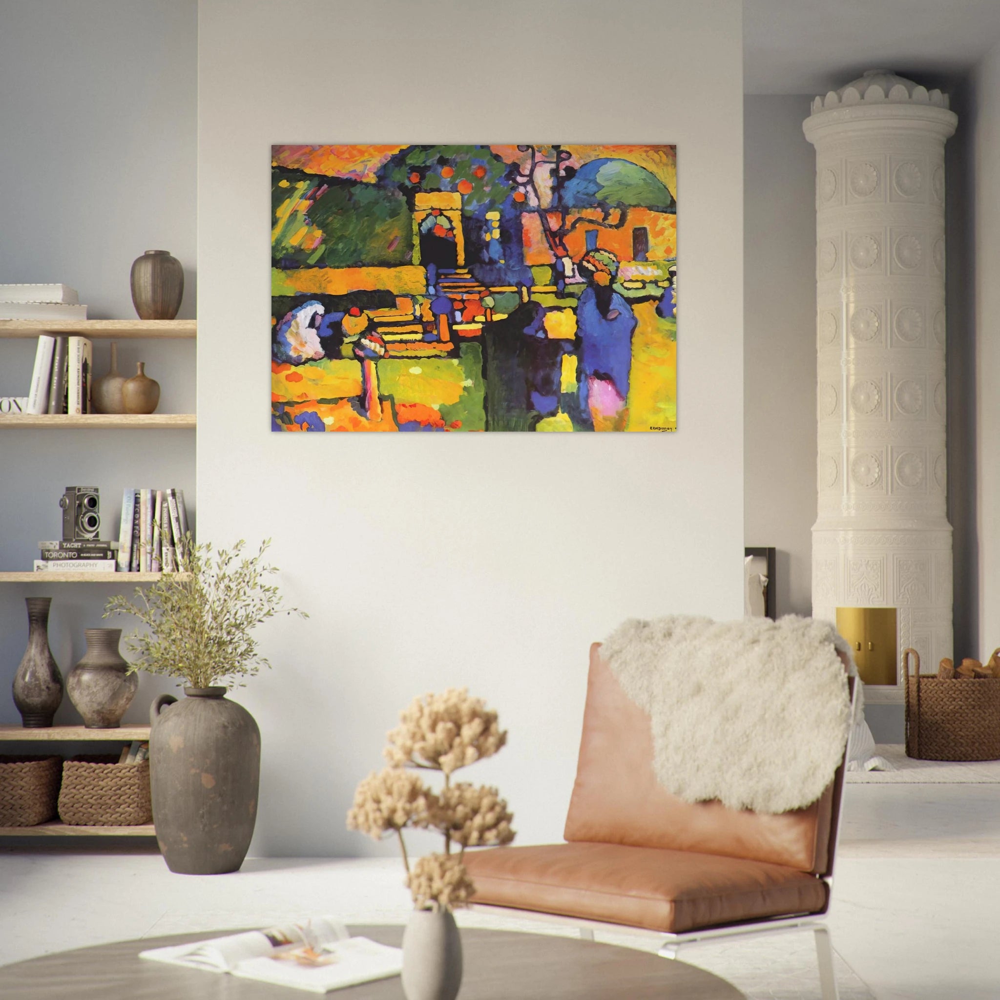 ARABS I CEMETERY 1909 - Wassily Kandinsky Art Print - A0 (84.1 x 118.9  cm) / 33.1 × 46.8 inches | Wassily Kandinsky Poster | Wassily Kandinsky Prints