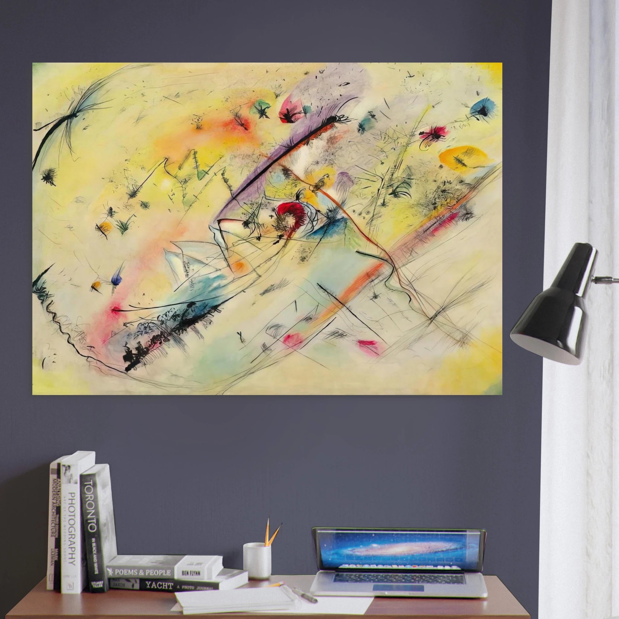 BRIGHT PICTURE 1913 - Wassily Kandinsky Art Print - A0 (84.1 x 118.9  cm) / 33.1 × 46.8 inches | Wassily Kandinsky Poster | Wassily Kandinsky Prints