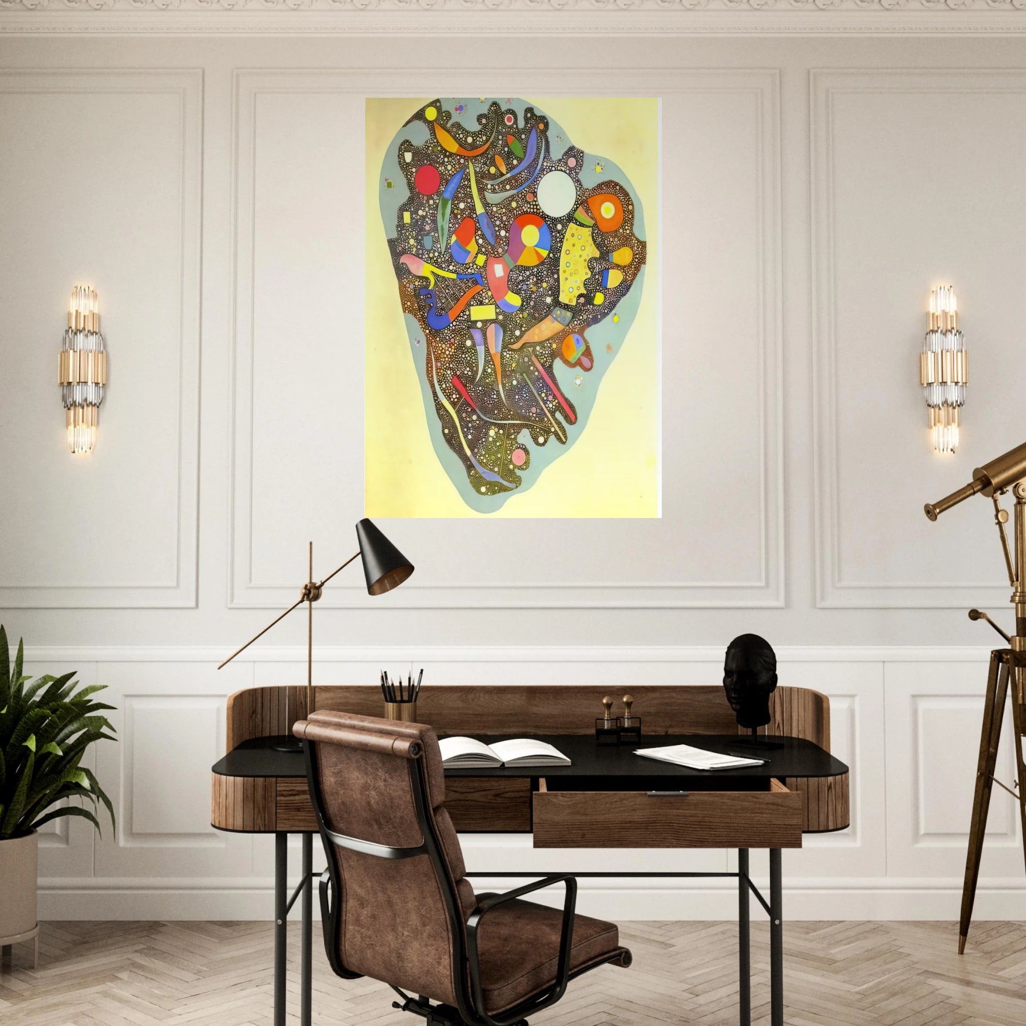 COLOURFUL ENSEMBLE 1938 - Wassily Kandinsky Art Print - A0 (84.1 x 118.9  cm) / 33.1 × 46.8 inches | Wassily Kandinsky Poster | Wassily Kandinsky Prints