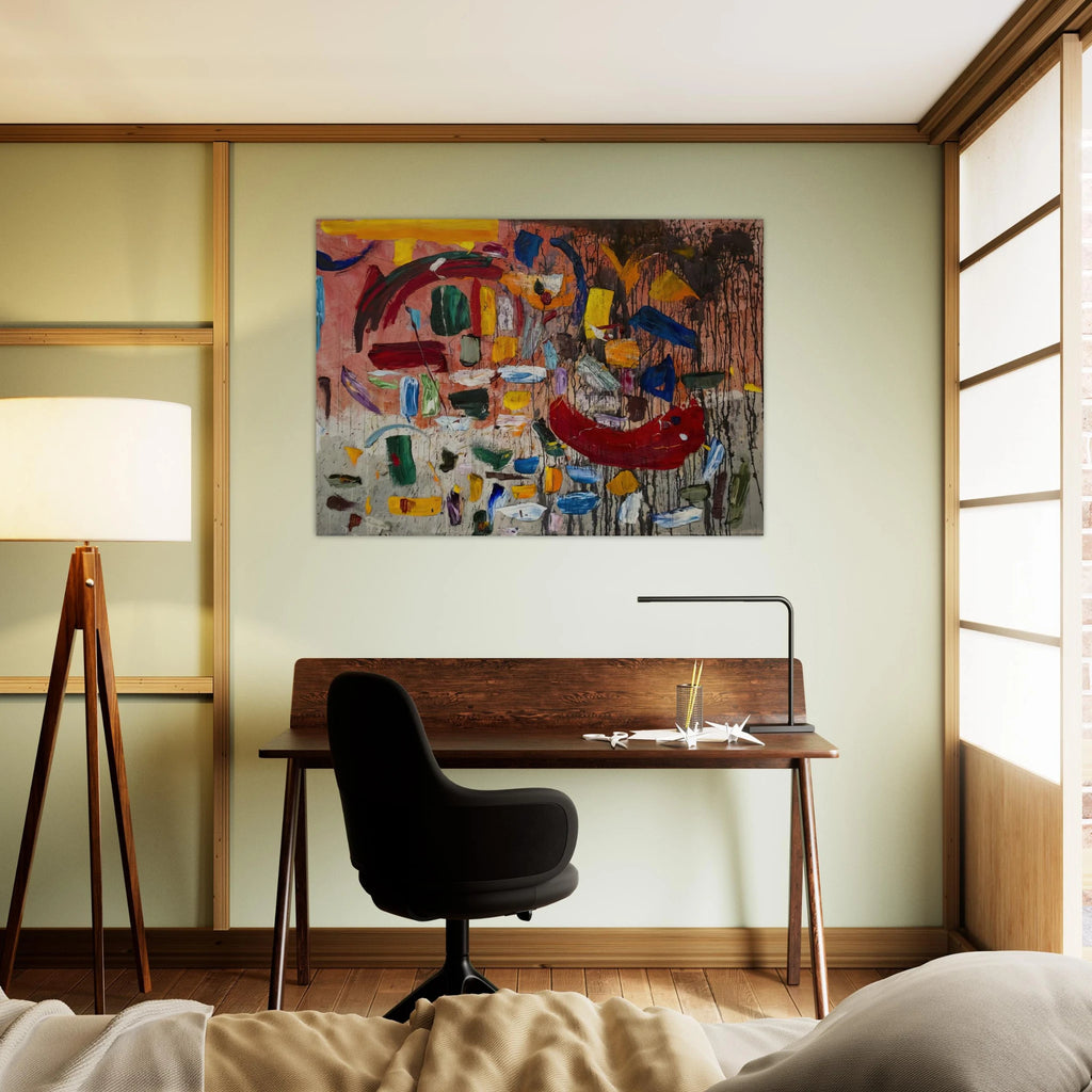 ABSTRACT 1957 - Taro Yamamoto Art Print - A0 (84.1 x 118.9  cm) / 33.1 × 46.8 inches | Taro Yamamoto Poster | Taro Yamamoto Prints