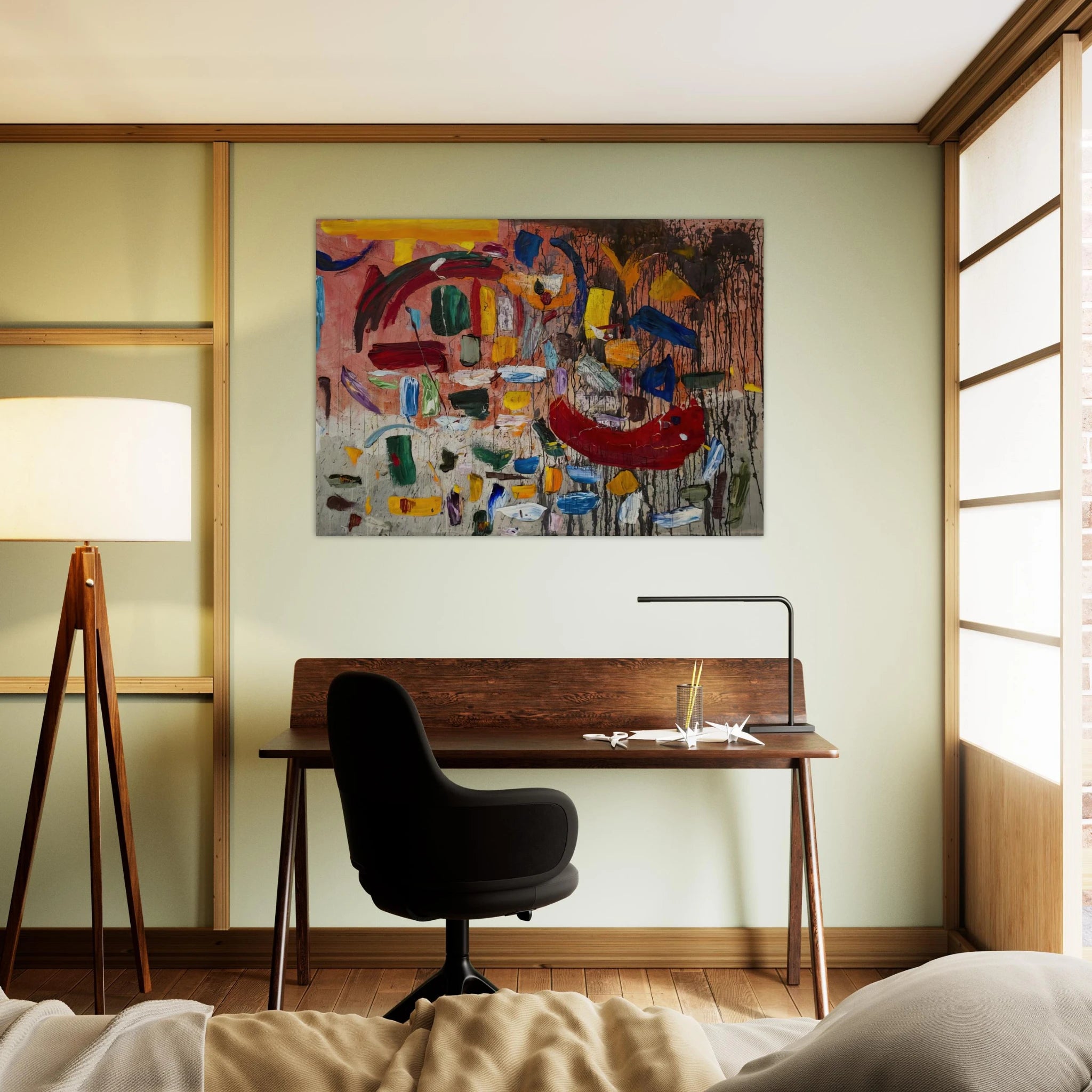 ABSTRACT 1957 - Taro Yamamoto Art Print - A0 (84.1 x 118.9  cm) / 33.1 × 46.8 inches | Taro Yamamoto Poster | Taro Yamamoto Prints