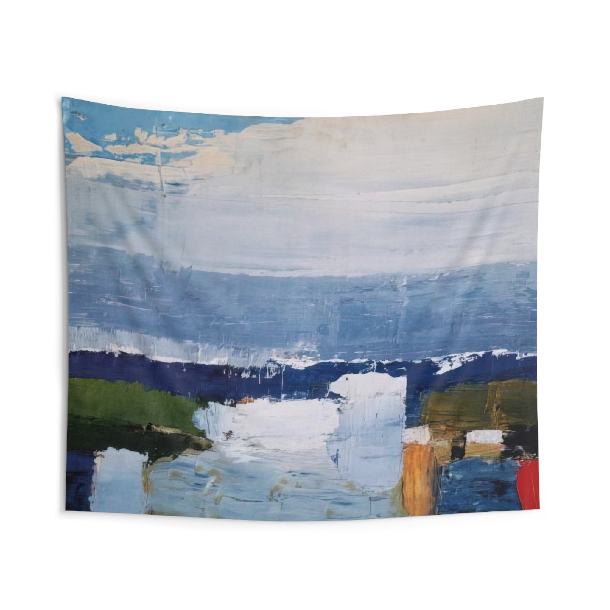 Paysage du midi - Art Informel By Nicolas de Stael Tapestry | Nicolas de Stael Large Tapestry Art