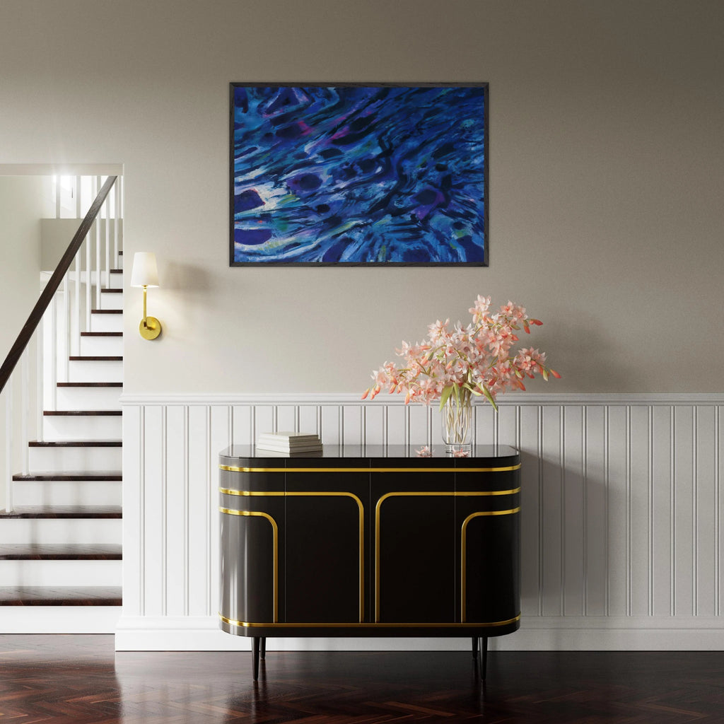 Eaux vives - 1979 - Alfred Manessier Framed Art Print - 70x100 cm / 28x40 inches | Alfred Manessier Framed Poster | Alfred Manessier Framed prints