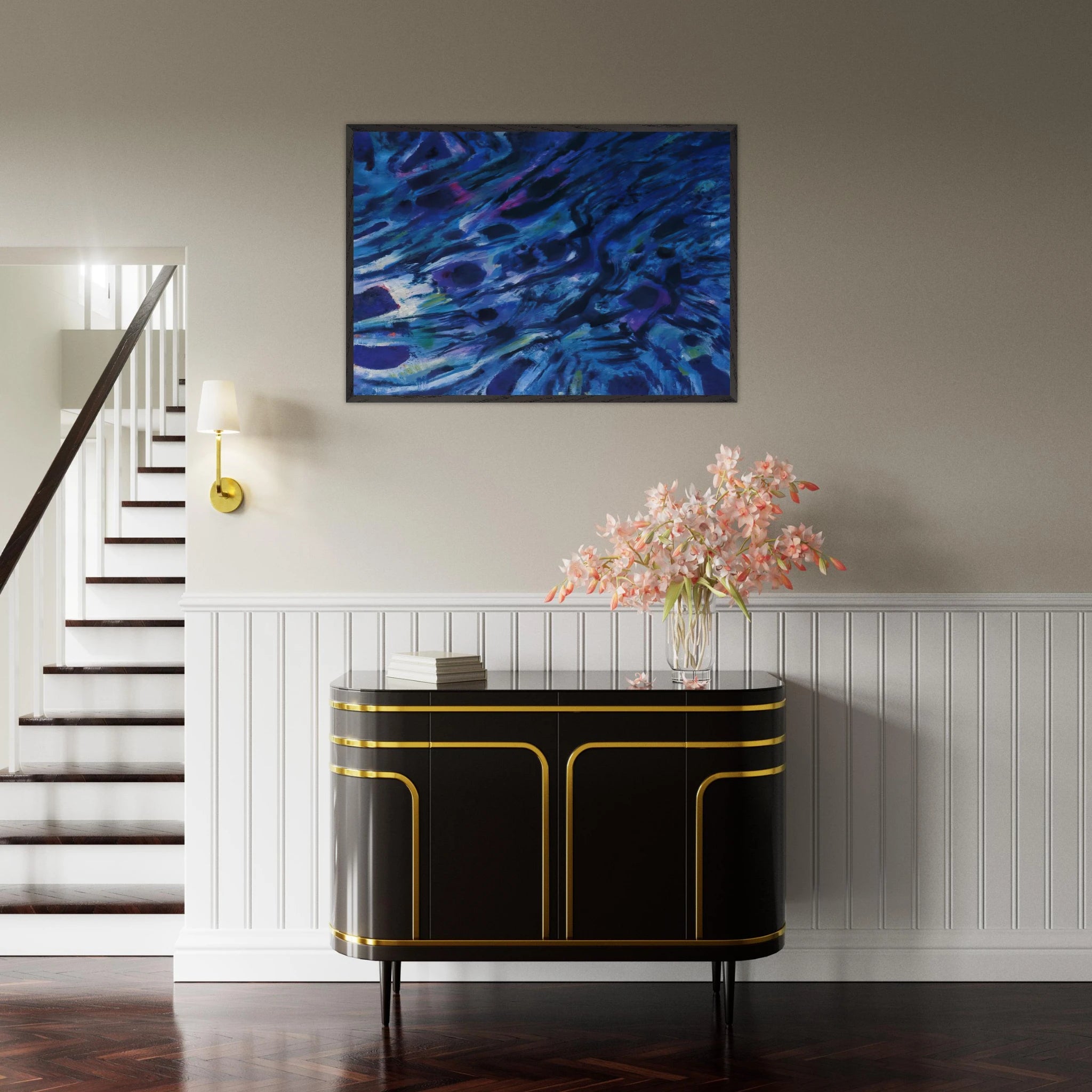 Eaux vives - 1979 - Alfred Manessier Framed Art Print - 70x100 cm / 28x40 inches | Alfred Manessier Framed Poster | Alfred Manessier Framed prints