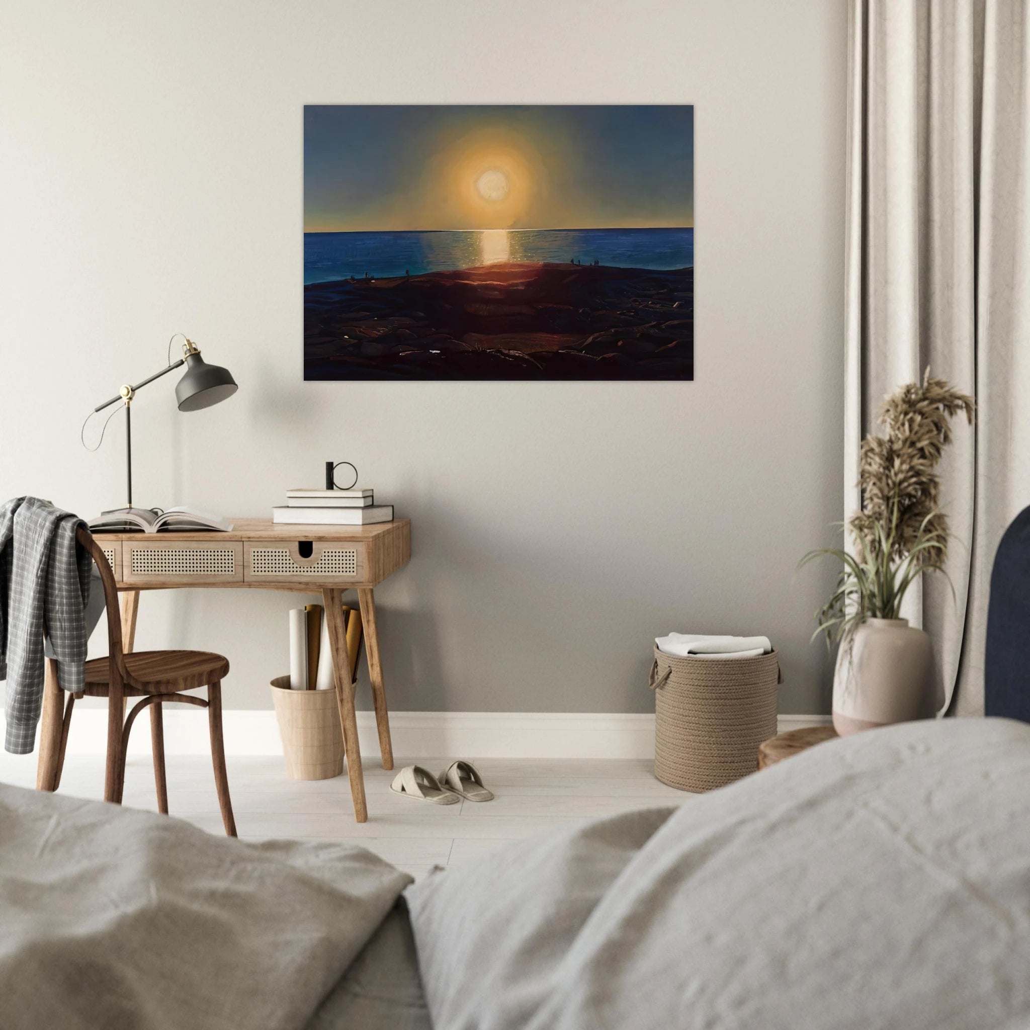 Calm and Free Maine Coast - Rockwell Kent Art Print - A0 (84.1 x 118.9  cm) / 33.1 × 46.8 inches | Rockwell Kent Poster | Rockwell Kent Prints