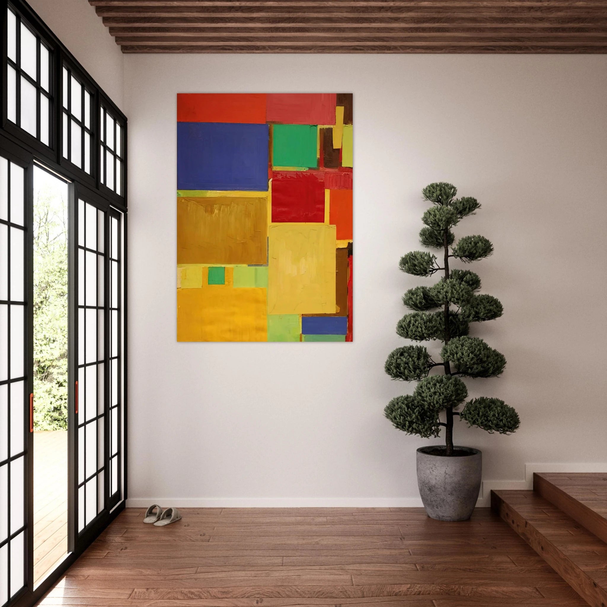 Cathedral - Hans Hofmann Art Print - A0 (84.1 x 118.9  cm) / 33.1 × 46.8 inches | Hans Hofmann Poster | Hans Hofmann Prints