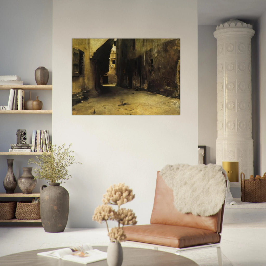 A Street in Venice - John Singer Sargent Art Print - A0 (84.1 x 118.9  cm) / 33.1 × 46.8 inches | John Singer Sargent Poster | John Singer Sargent Prints