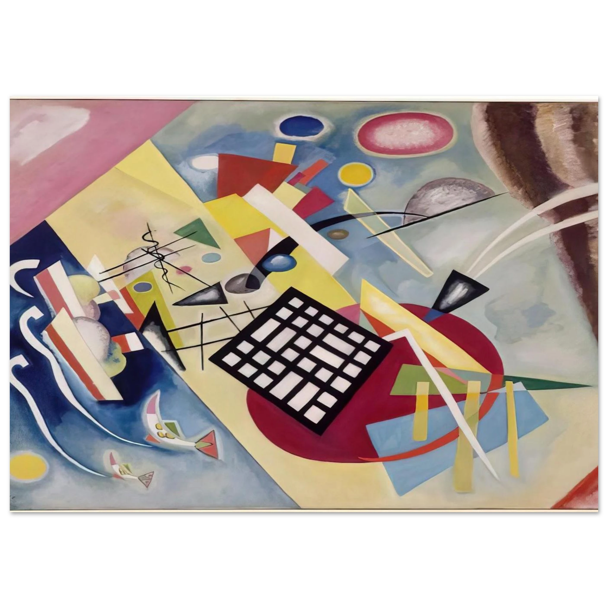BLACK FRAME 1922 - Wassily Kandinsky Art Print - A0 (84.1 x 118.9  cm) / 33.1 × 46.8 inches | Wassily Kandinsky Poster | Wassily Kandinsky Prints