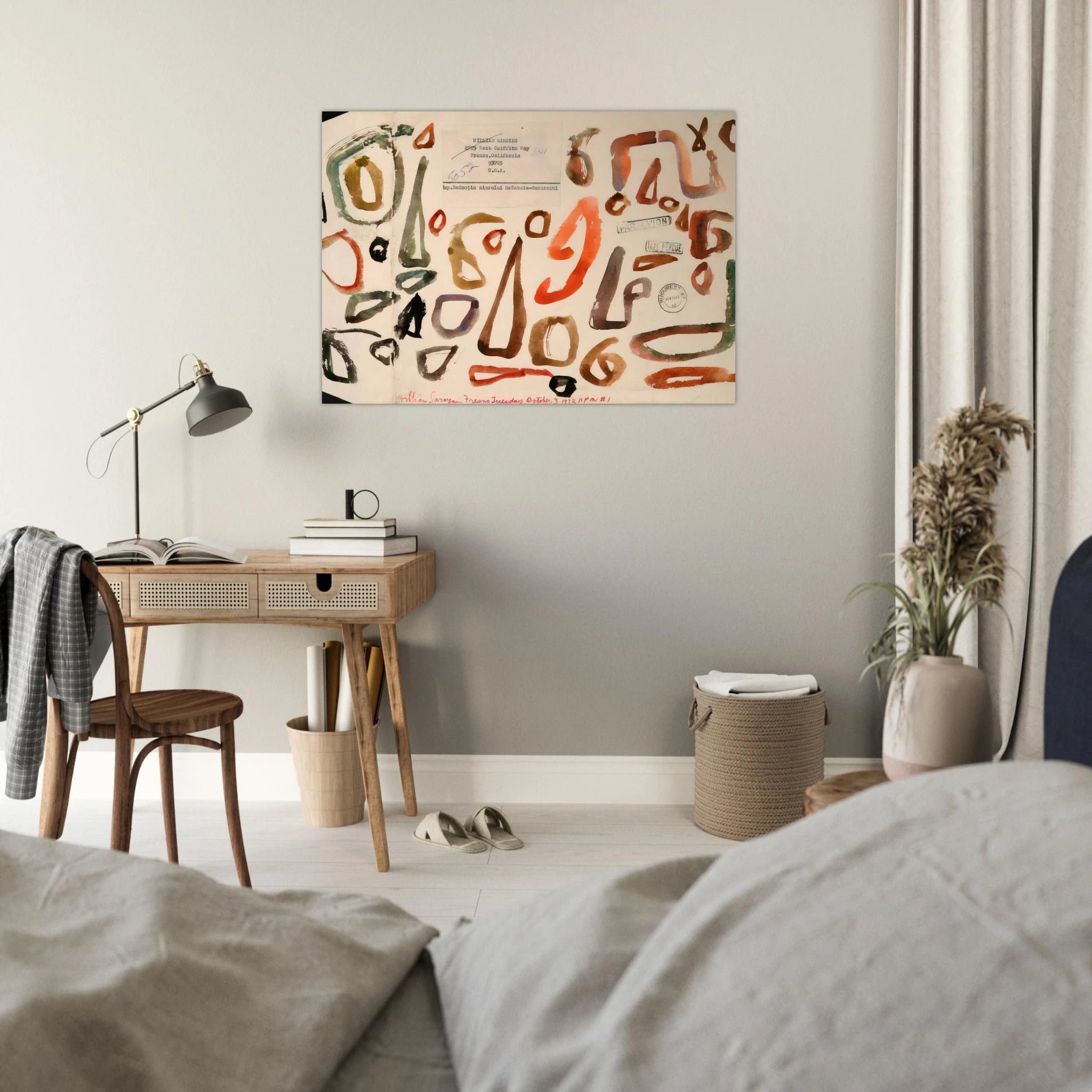 # 1 October 3 1972 - 1972 - William Saroyan Art Print - A0 (84.1 x 118.9  cm) / 33.1 × 46.8 inches | William Saroyan Poster | William Saroyan Prints