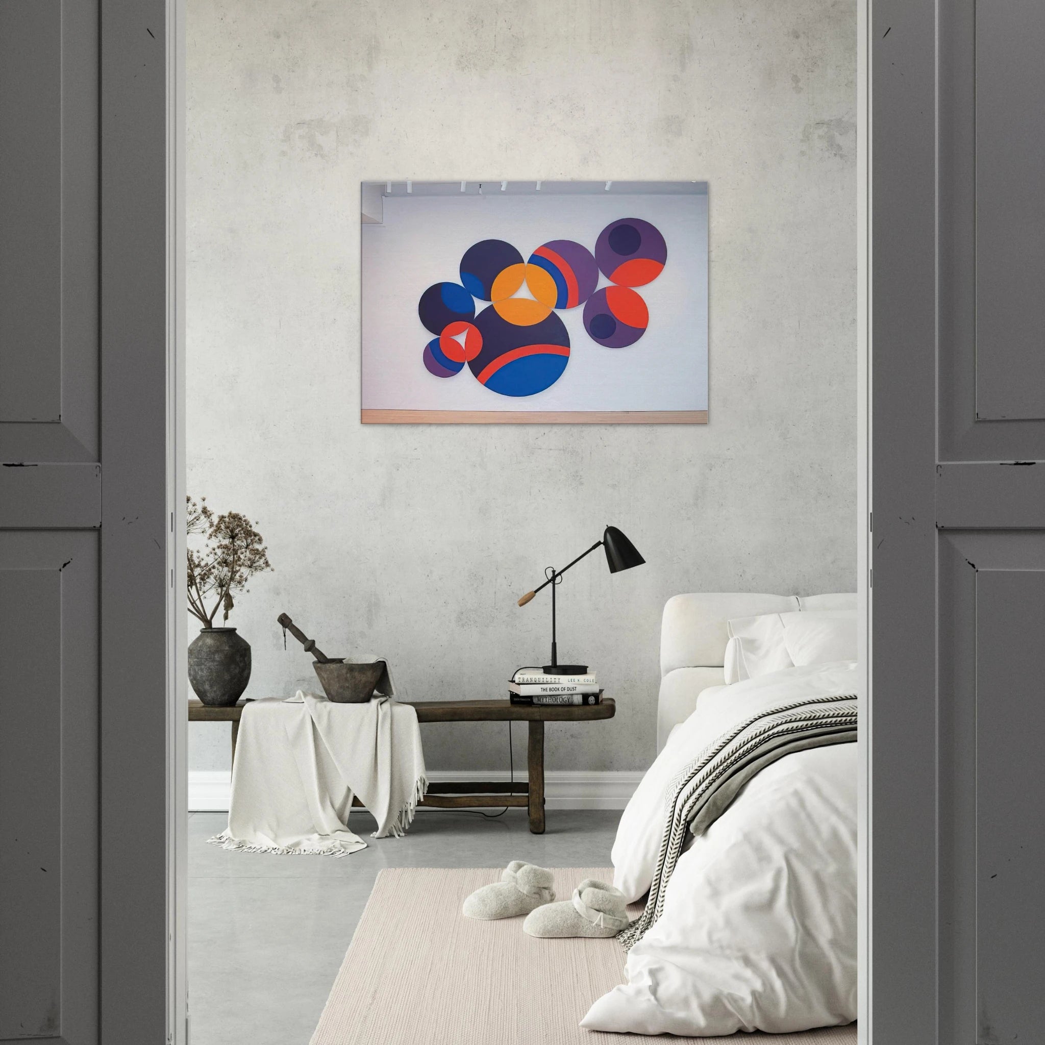 Constellation Twelve Circles - 1969 - Leon Polk Smith Canvas - 70x100 cm / 28x40 inches | Leon Polk Smith Wrapped Canvas | Leon Polk Smith Wall Art