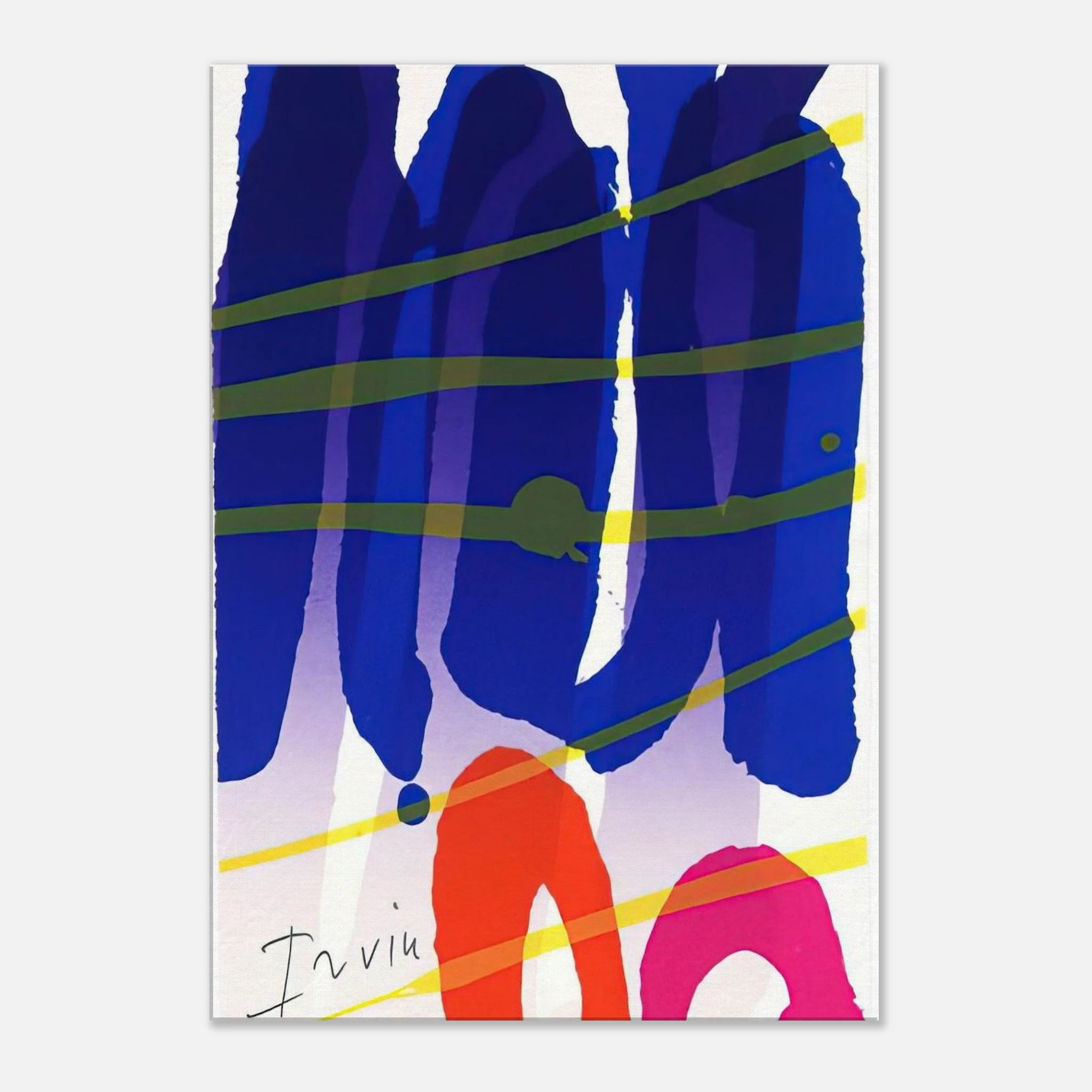 Alba - 1987 - Albert Irvin Canvas - 70x100 cm / 28x40 inches | Albert Irvin Wrapped Canvas | Albert Irvin Wall Art