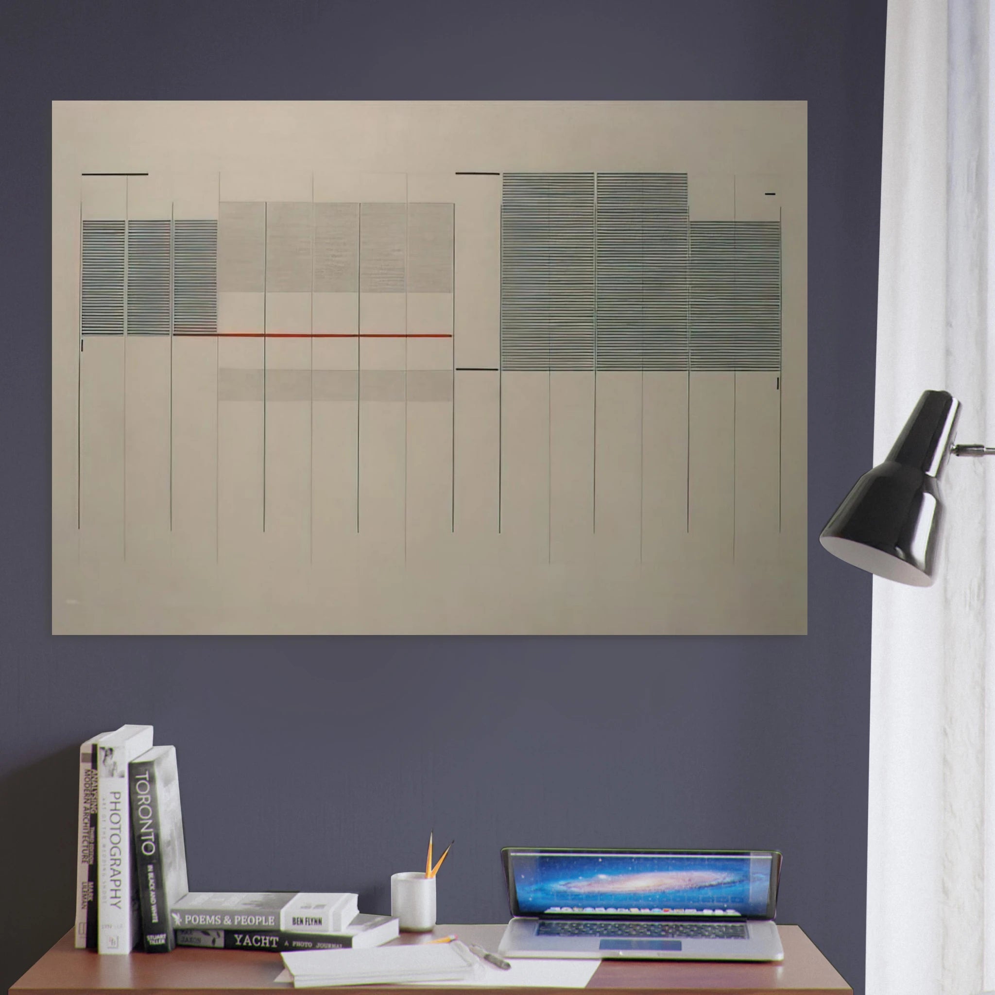 Acrilico no. 13 - 1976 - Bice Lazzari Art Print - A0 (84.1 x 118.9  cm) / 33.1 × 46.8 inches | Bice Lazzari Poster | Bice Lazzari Prints