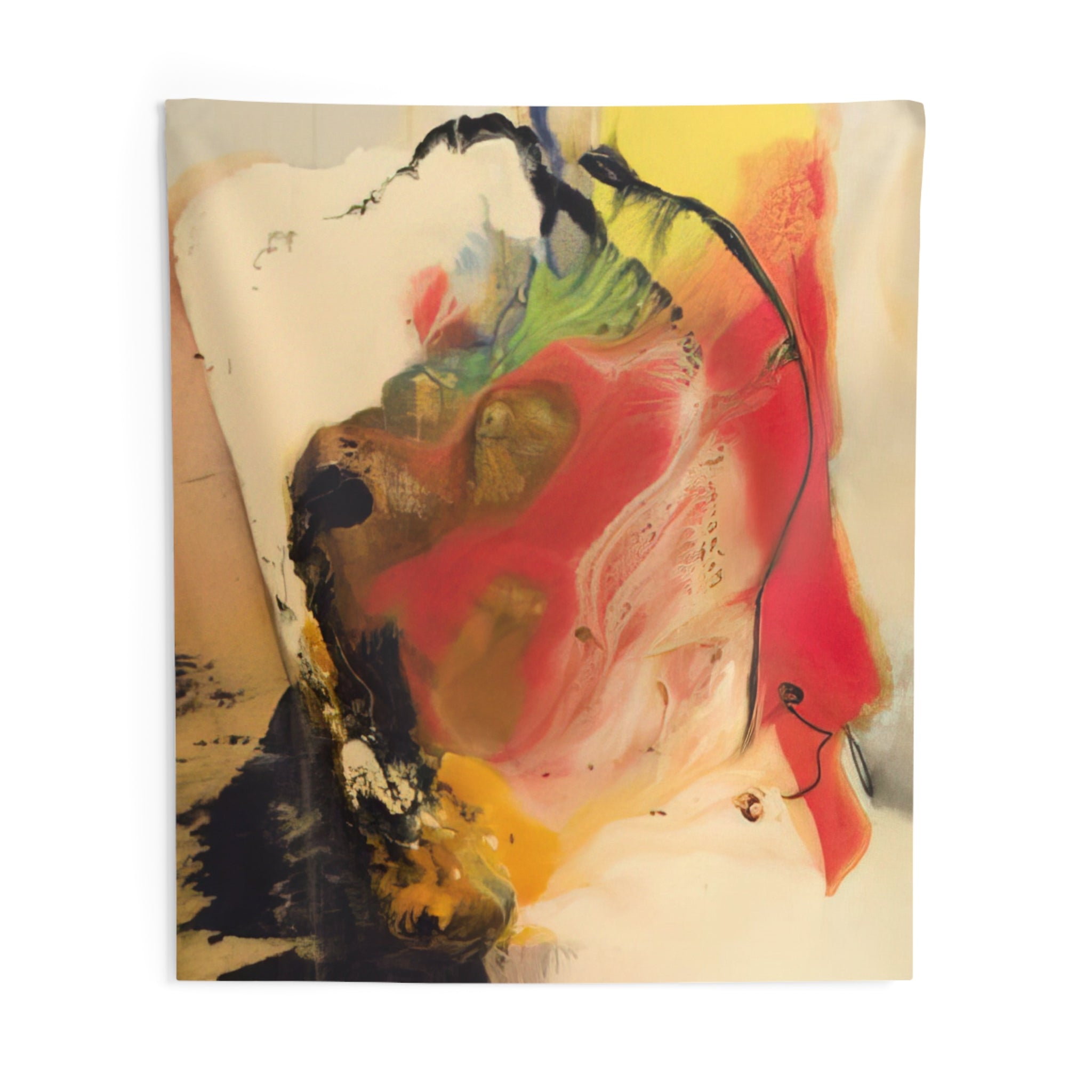 Pompey's Head - 1958 By Paul Jenkins Tapestry | Paul Jenkins Large Tapestry Art