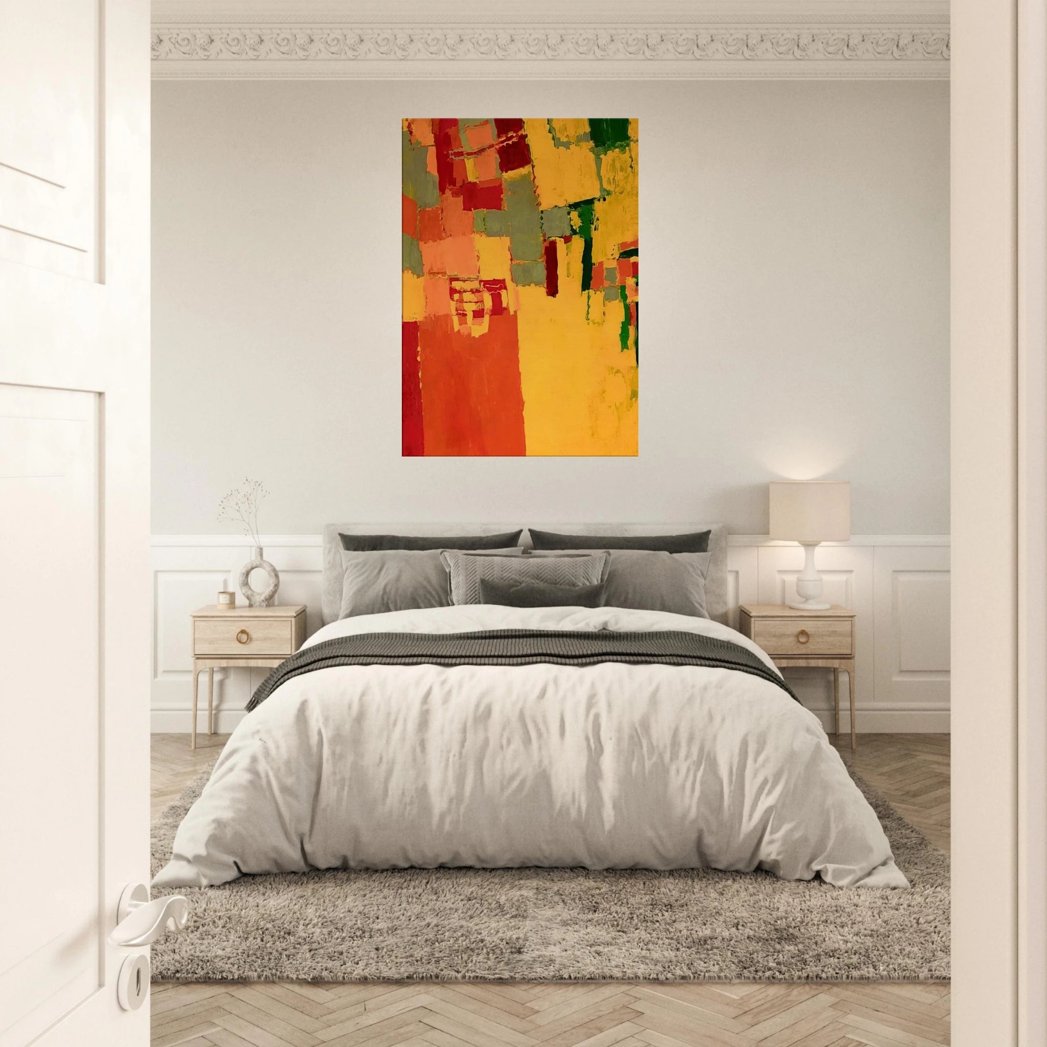 27 October 1949 - 1949 - Frank Lobdell Canvas - 70x100 cm / 28x40 inches | Frank Lobdell Wrapped Canvas | Frank Lobdell Wall Art