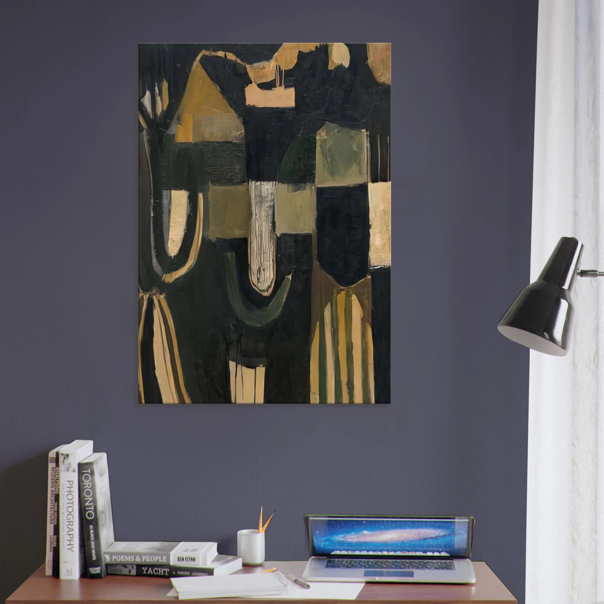 17 February 1948 - 1948 - Frank Lobdell Canvas - 70x100 cm / 28x40 inches | Frank Lobdell Wrapped Canvas | Frank Lobdell Wall Art