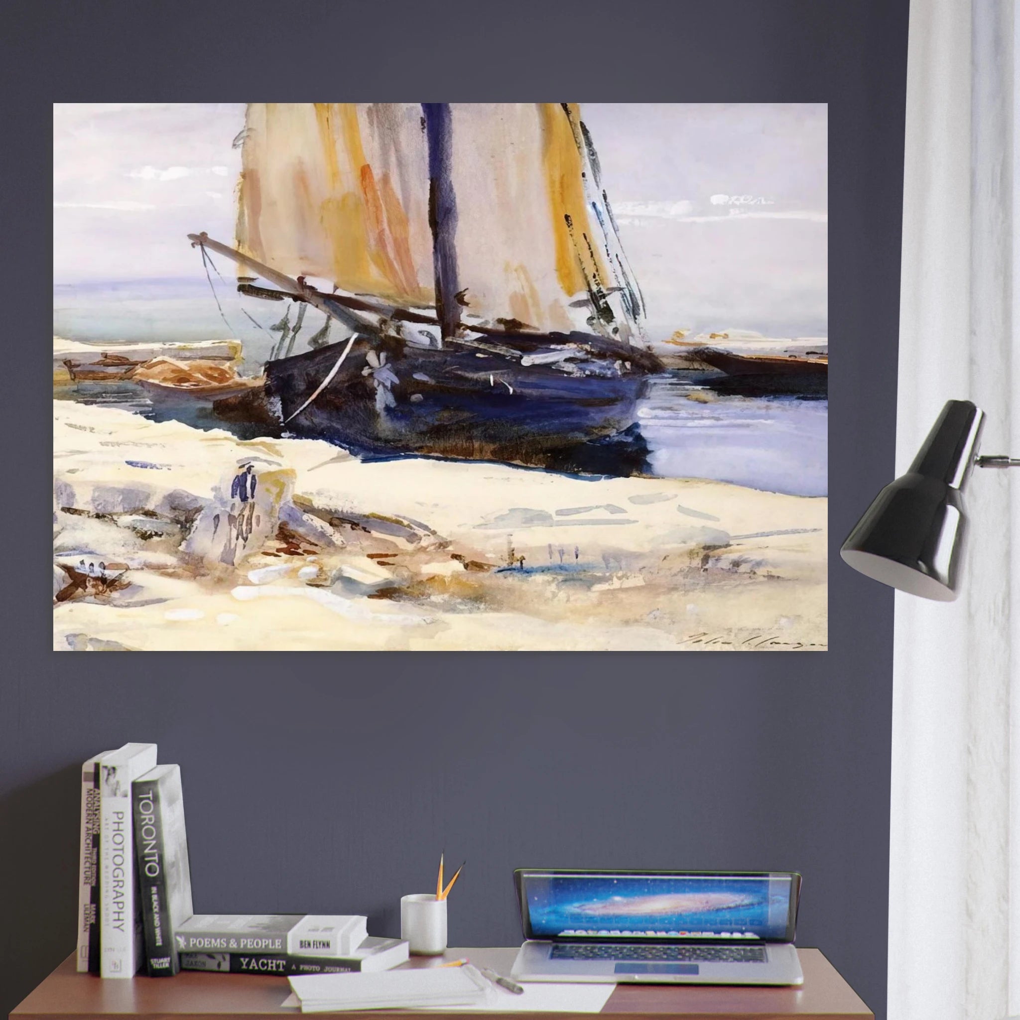 Above Lake Garda at San Vigilio - John Singer Sargent Art Print - A0 (84.1 x 118.9  cm) / 33.1 × 46.8 inches | John Singer Sargent Poster | John Singer Sargent Prints