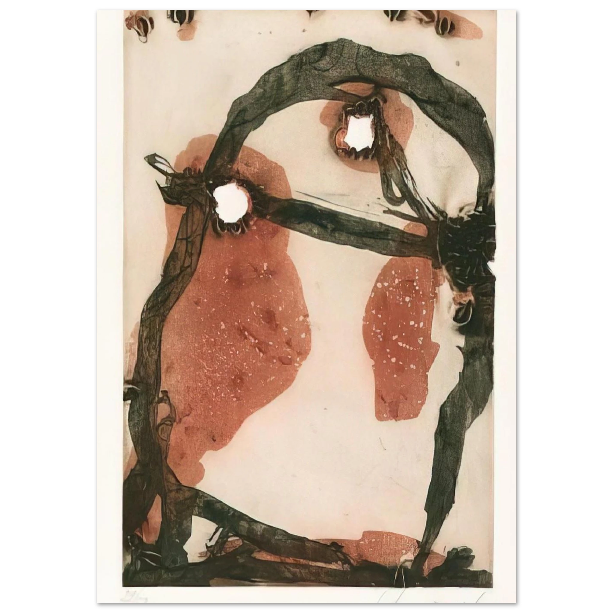 11975 - 1975 - Emil Schumacher Art Print - A0 (84.1 x 118.9  cm) / 33.1 × 46.8 inches | Emil Schumacher Poster | Emil Schumacher Prints