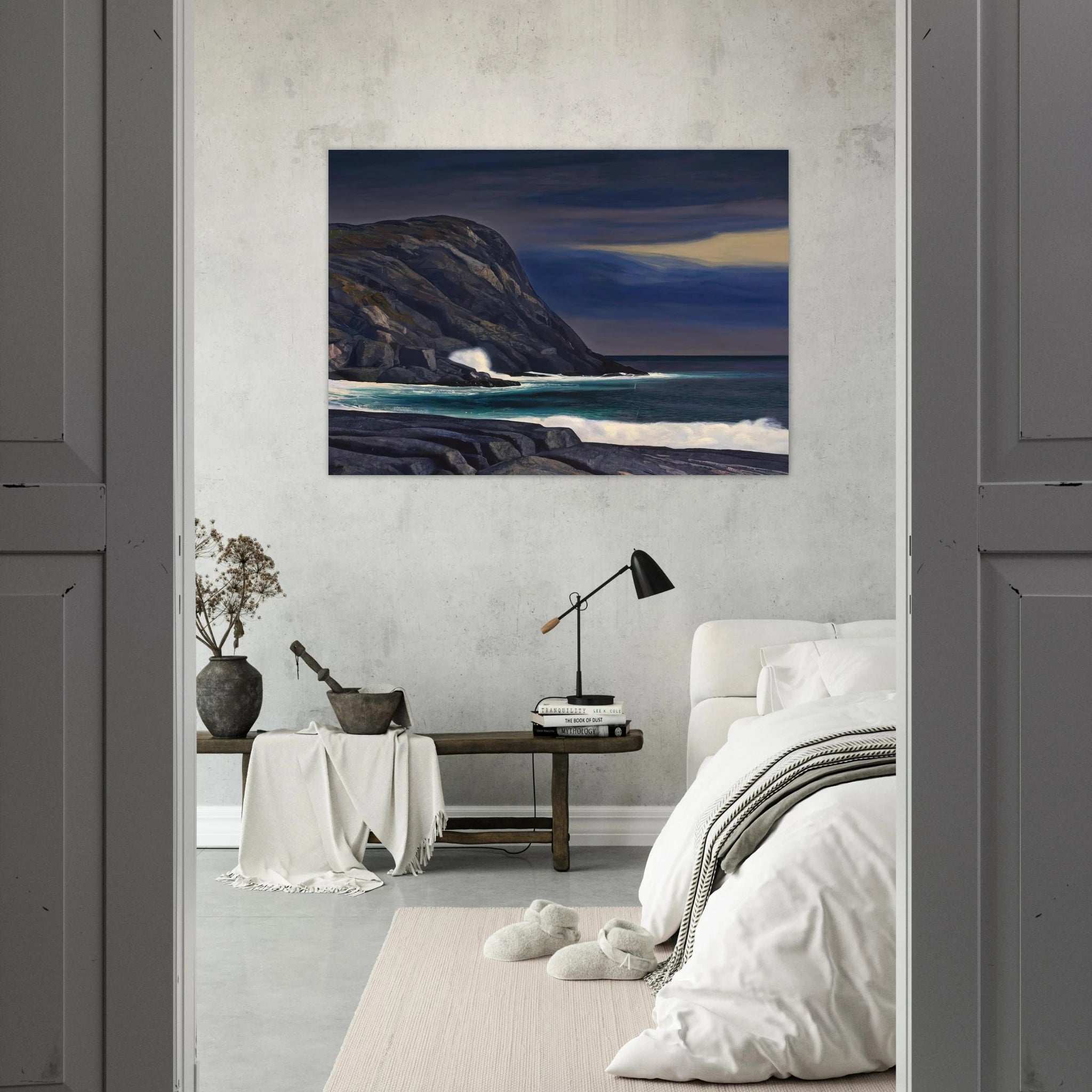 Brewing Storm, Monhegan - Rockwell Kent Art Print - A0 (84.1 x 118.9  cm) / 33.1 × 46.8 inches | Rockwell Kent Poster | Rockwell Kent Prints