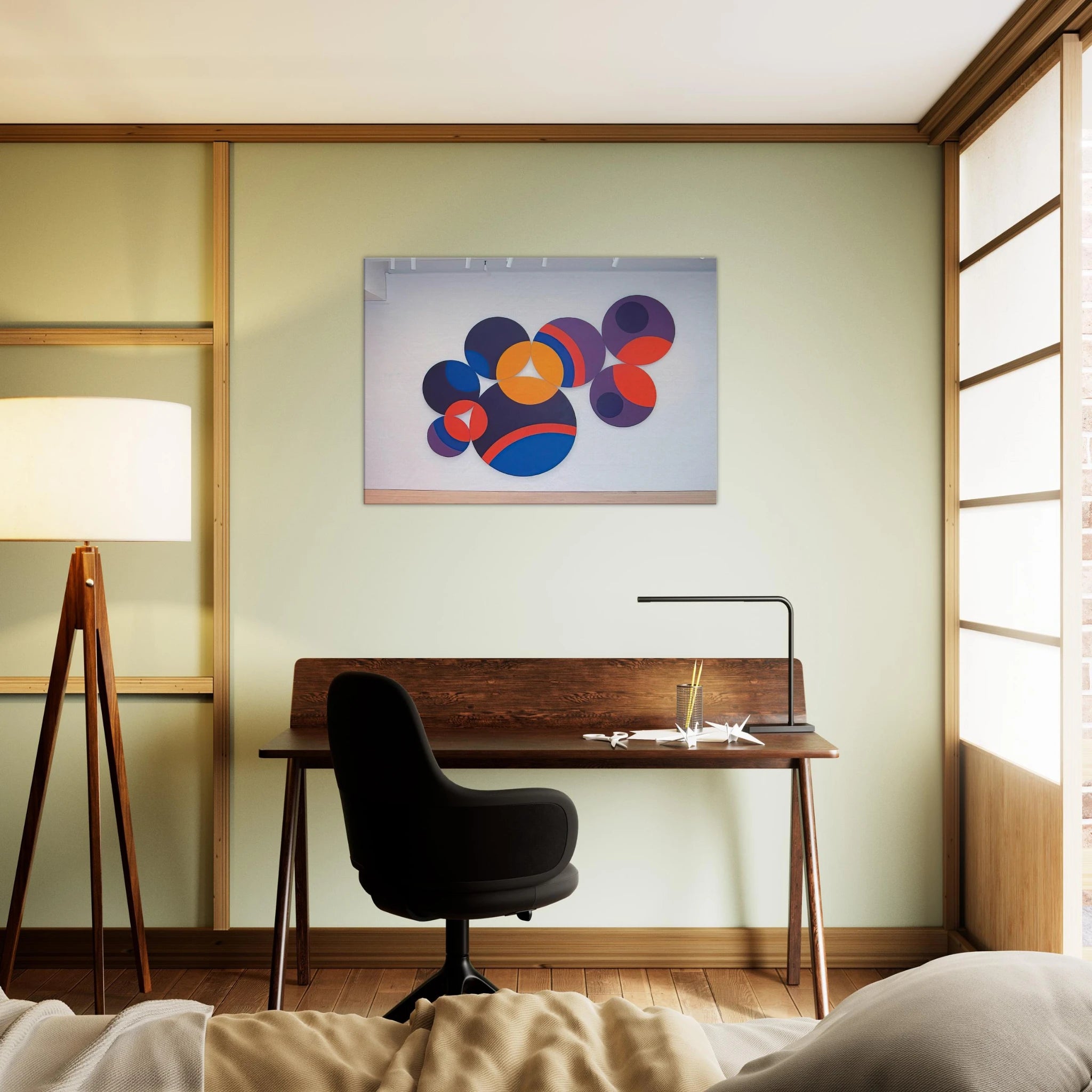 Constellation Twelve Circles - 1969 - Leon Polk Smith Canvas - 70x100 cm / 28x40 inches | Leon Polk Smith Wrapped Canvas | Leon Polk Smith Wall Art