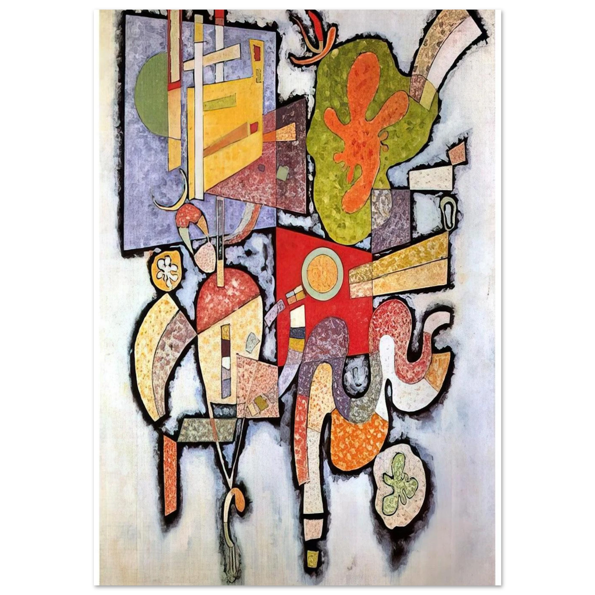 COMPLEX SIMPLE 1939 - Wassily Kandinsky Art Print - A0 (84.1 x 118.9  cm) / 33.1 × 46.8 inches | Wassily Kandinsky Poster | Wassily Kandinsky Prints