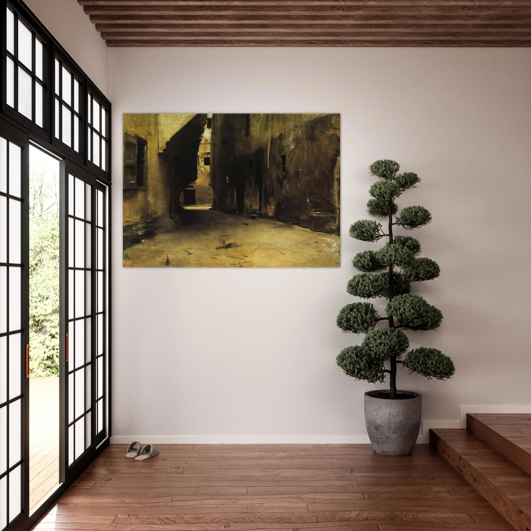 A Street in Venice - John Singer Sargent Art Print - A0 (84.1 x 118.9  cm) / 33.1 × 46.8 inches | John Singer Sargent Poster | John Singer Sargent Prints