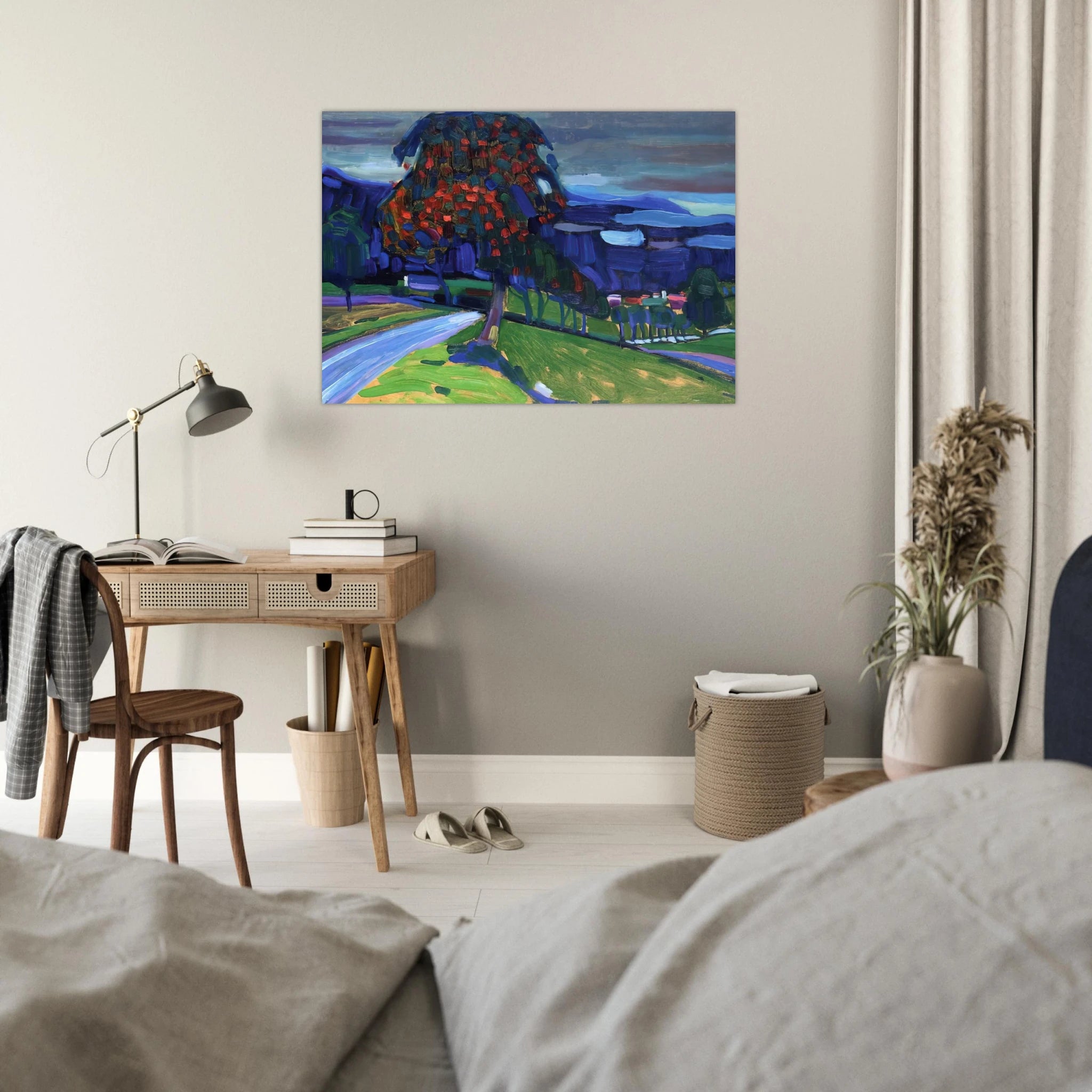 AUTUMN IN MURNAU 1908 - Wassily Kandinsky Art Print - A0 (84.1 x 118.9  cm) / 33.1 × 46.8 inches | Wassily Kandinsky Poster | Wassily Kandinsky Prints