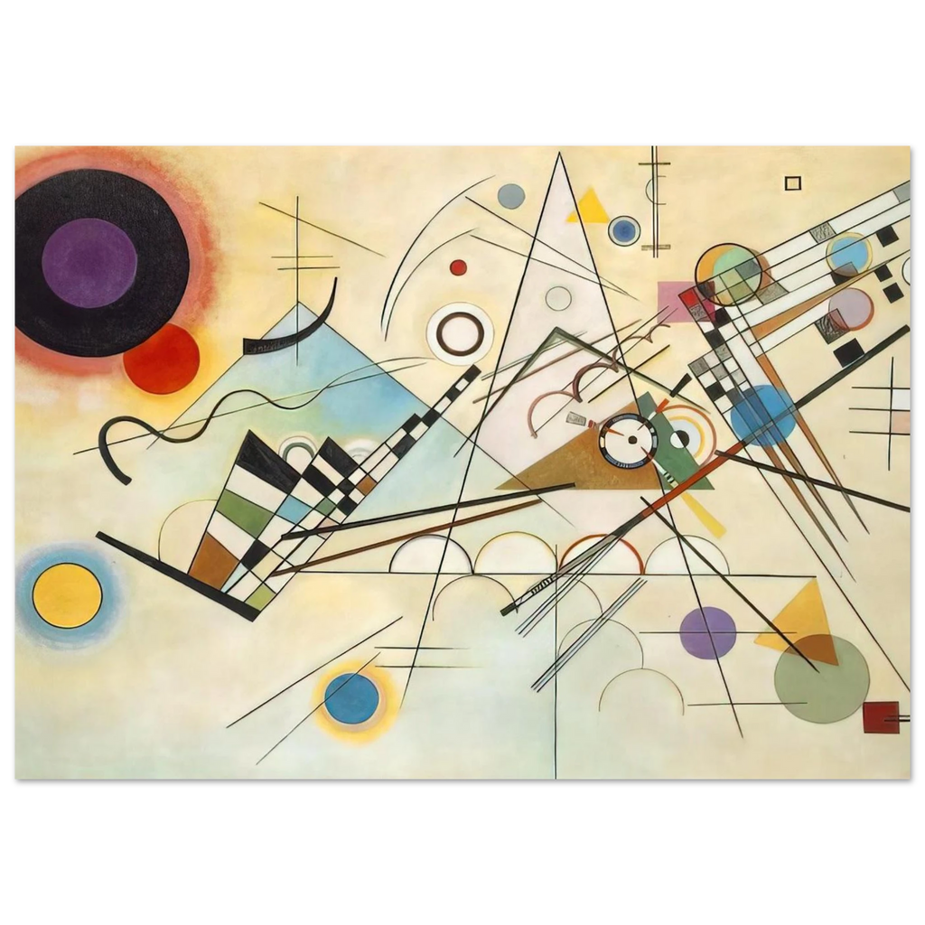 COMPOSITION VIII 1923 - Wassily Kandinsky Art Print - A0 (84.1 x 118.9  cm) / 33.1 × 46.8 inches | Wassily Kandinsky Poster | Wassily Kandinsky Prints