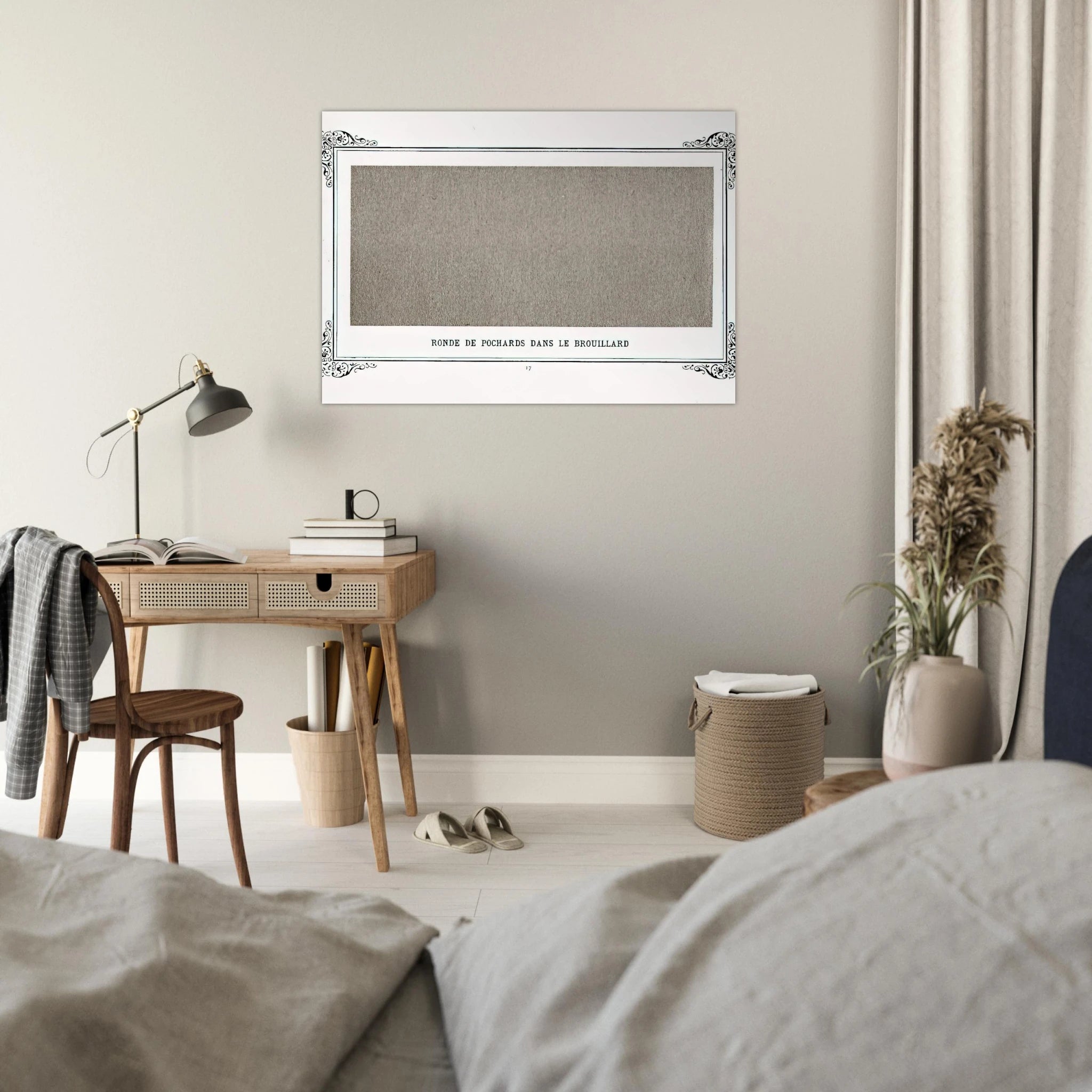 Band of Greyfriars in the Fog Band Of Dusty Drunks In The Fog - Alphonse Allais Art Print - A0 (84.1 x 118.9  cm) / 33.1 × 46.8 inches | Alphonse Allais Poster | Alphonse Allais Prints