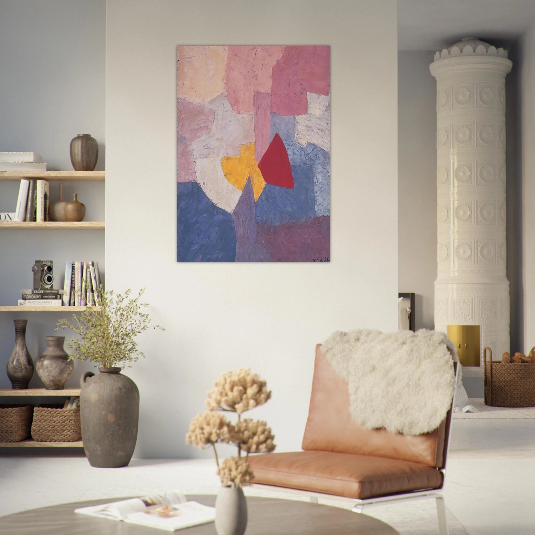 Composition - 1960 - Serge Poliakoff Art Print - A0 (84.1 x 118.9  cm) / 33.1 × 46.8 inches | Serge Poliakoff Poster | Serge Poliakoff Prints