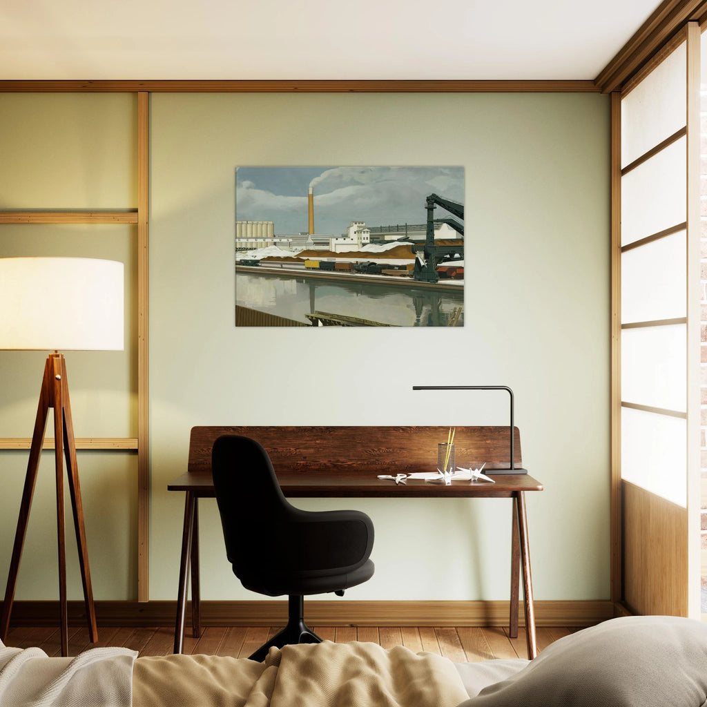 American Landscape - 1930 - Charles Sheeler Canvas - 70x100 cm / 28x40 inches | Charles Sheeler Wrapped Canvas | Charles Sheeler Wall Art