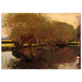 A Backwater at Calcot Near Reading - John Singer Sargent Art Print - A0 (84.1 x 118.9  cm) / 33.1 × 46.8 inches | John Singer Sargent Poster | John Singer Sargent Prints
