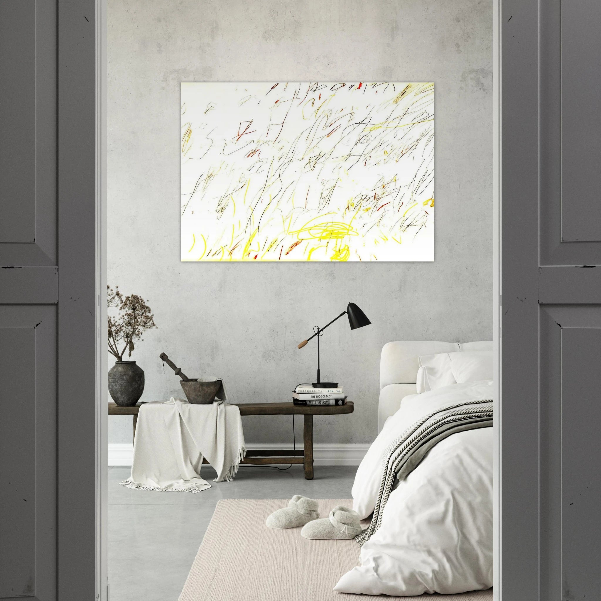 Blue Room - Cy Twombly Art Print - A0 (84.1 x 118.9  cm) / 33.1 × 46.8 inches | Cy Twombly Poster | Cy Twombly Prints