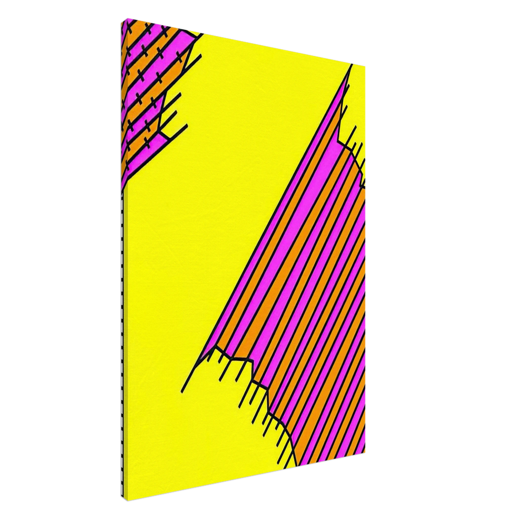 Crossover - 1972 - Nicholas Krushenick Canvas - 70x100 cm / 28x40 inches | Nicholas Krushenick Wrapped Canvas | Nicholas Krushenick Wall Art