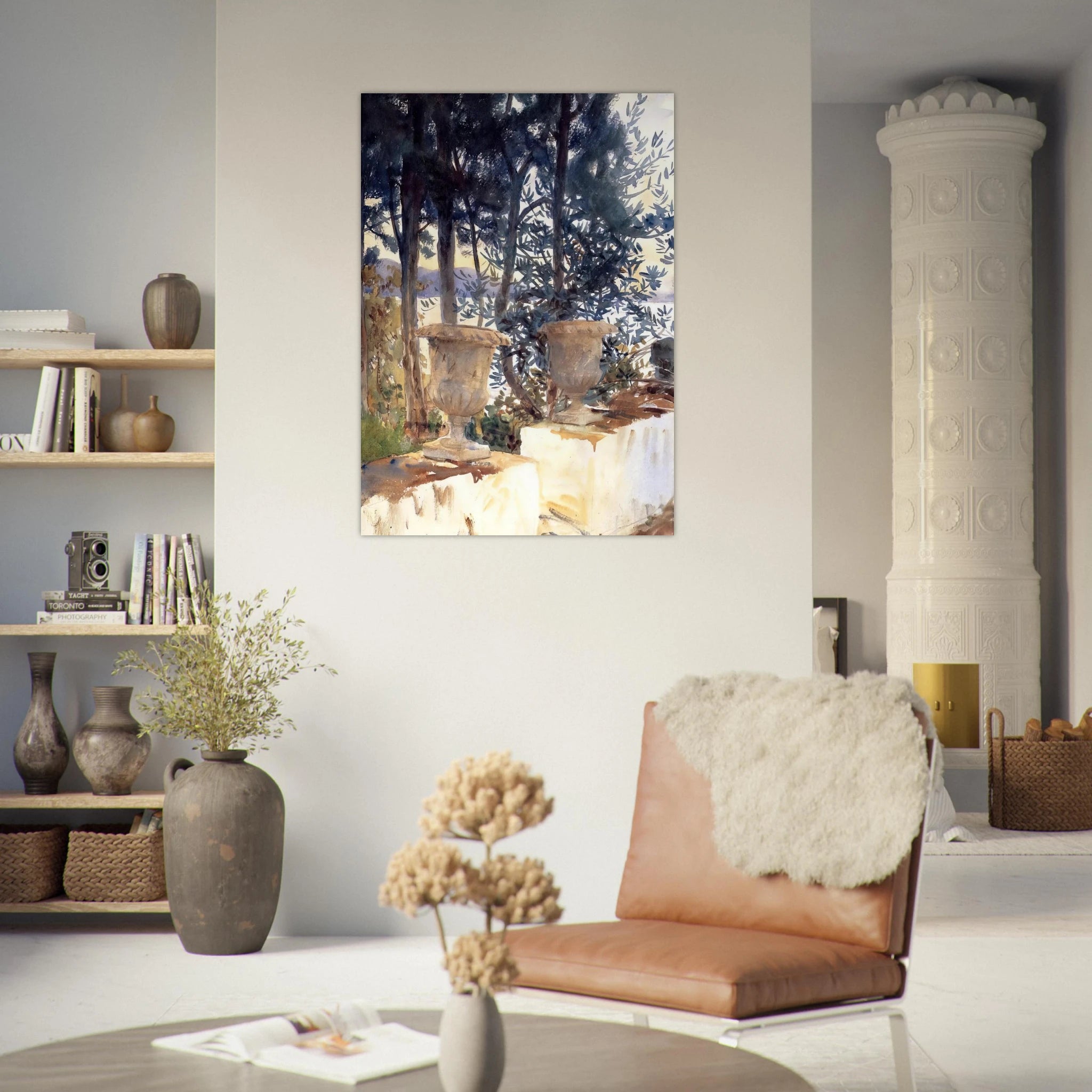 Corfu The Terrace - John Singer Sargent Art Print - A0 (84.1 x 118.9  cm) / 33.1 × 46.8 inches | John Singer Sargent Poster | John Singer Sargent Prints