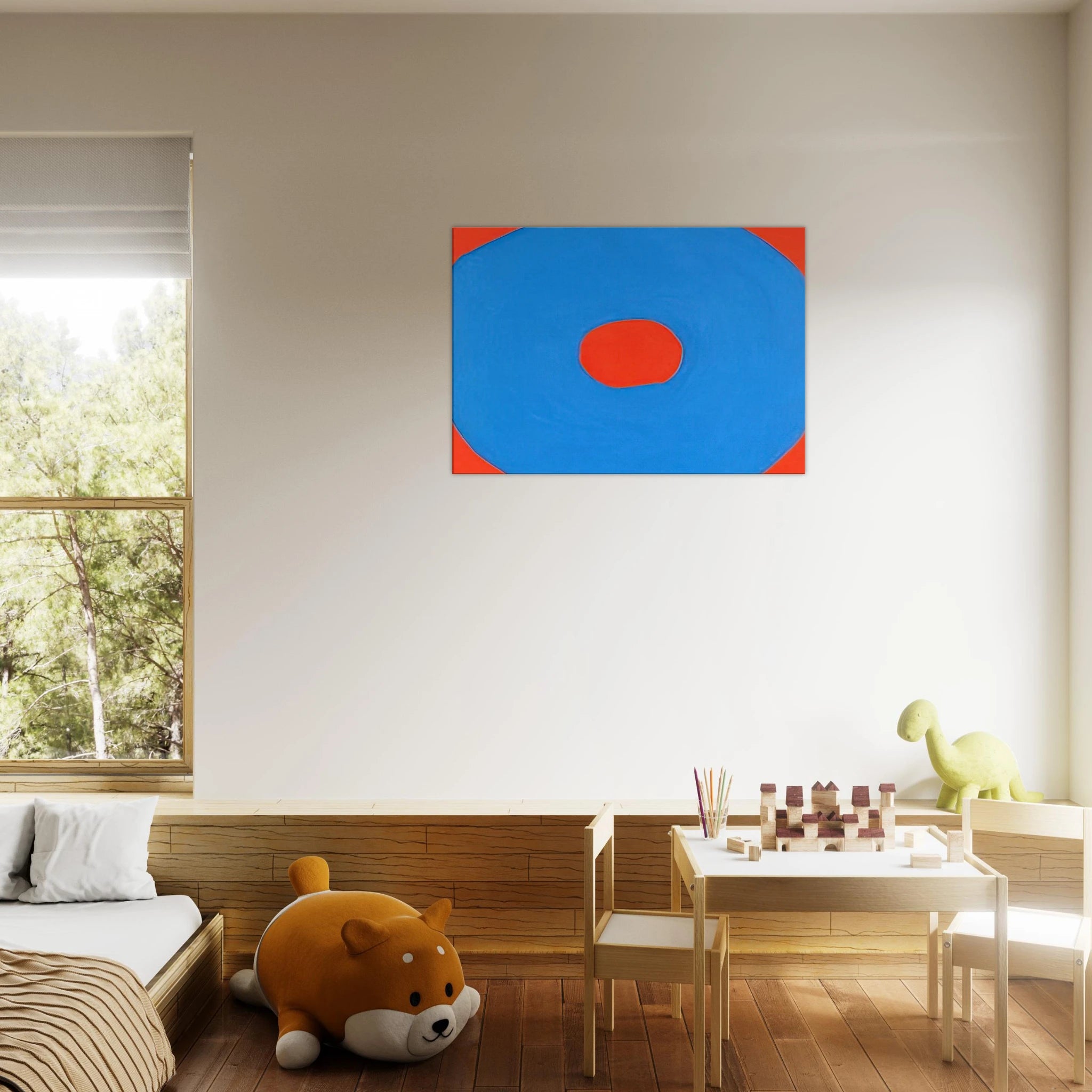 Circle - 1971 - Jiro Yoshihara Canvas - 70x100 cm / 28x40 inches | Jiro Yoshihara Wrapped Canvas | Jiro Yoshihara Wall Art