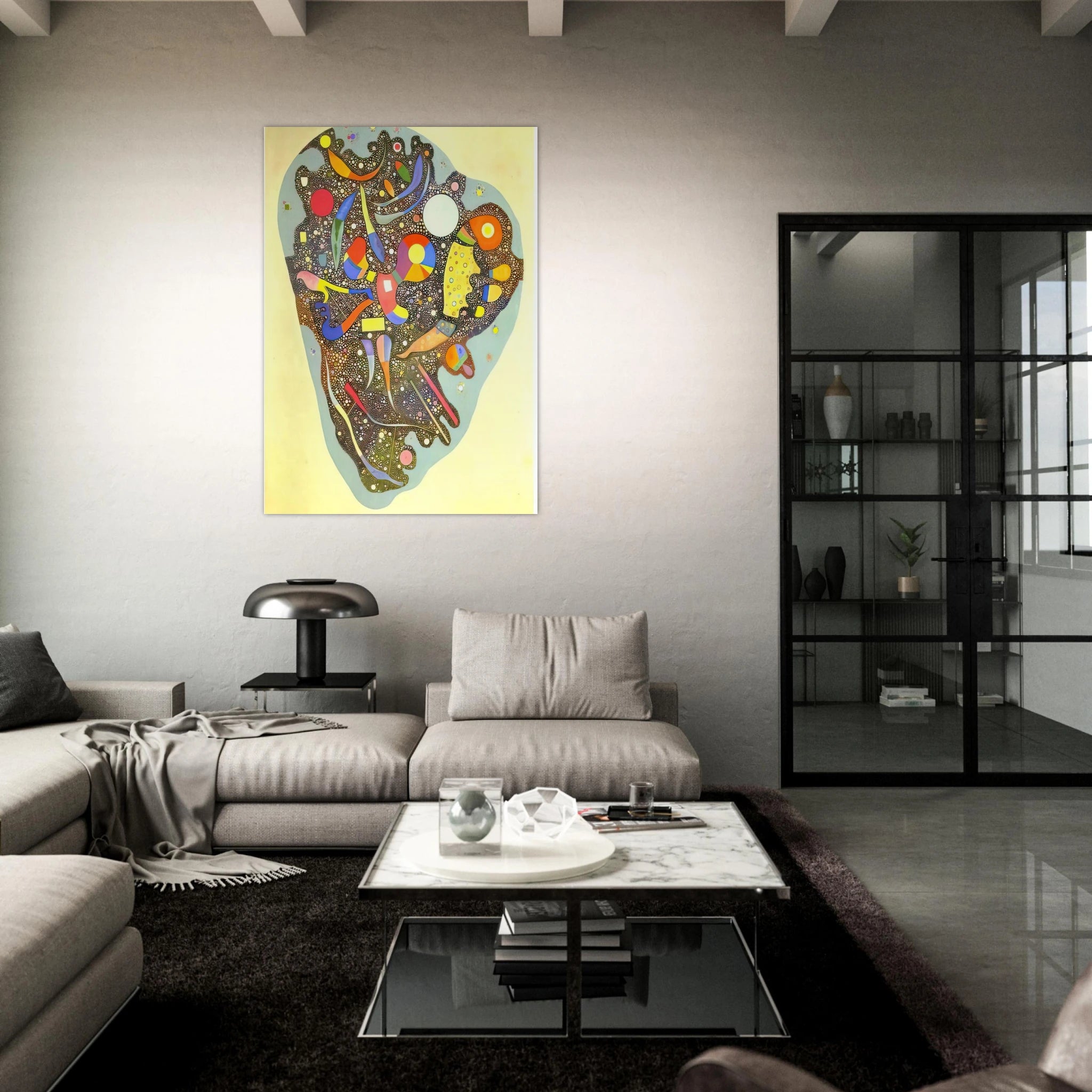 COLOURFUL ENSEMBLE 1938 - Wassily Kandinsky Art Print - A0 (84.1 x 118.9  cm) / 33.1 × 46.8 inches | Wassily Kandinsky Poster | Wassily Kandinsky Prints