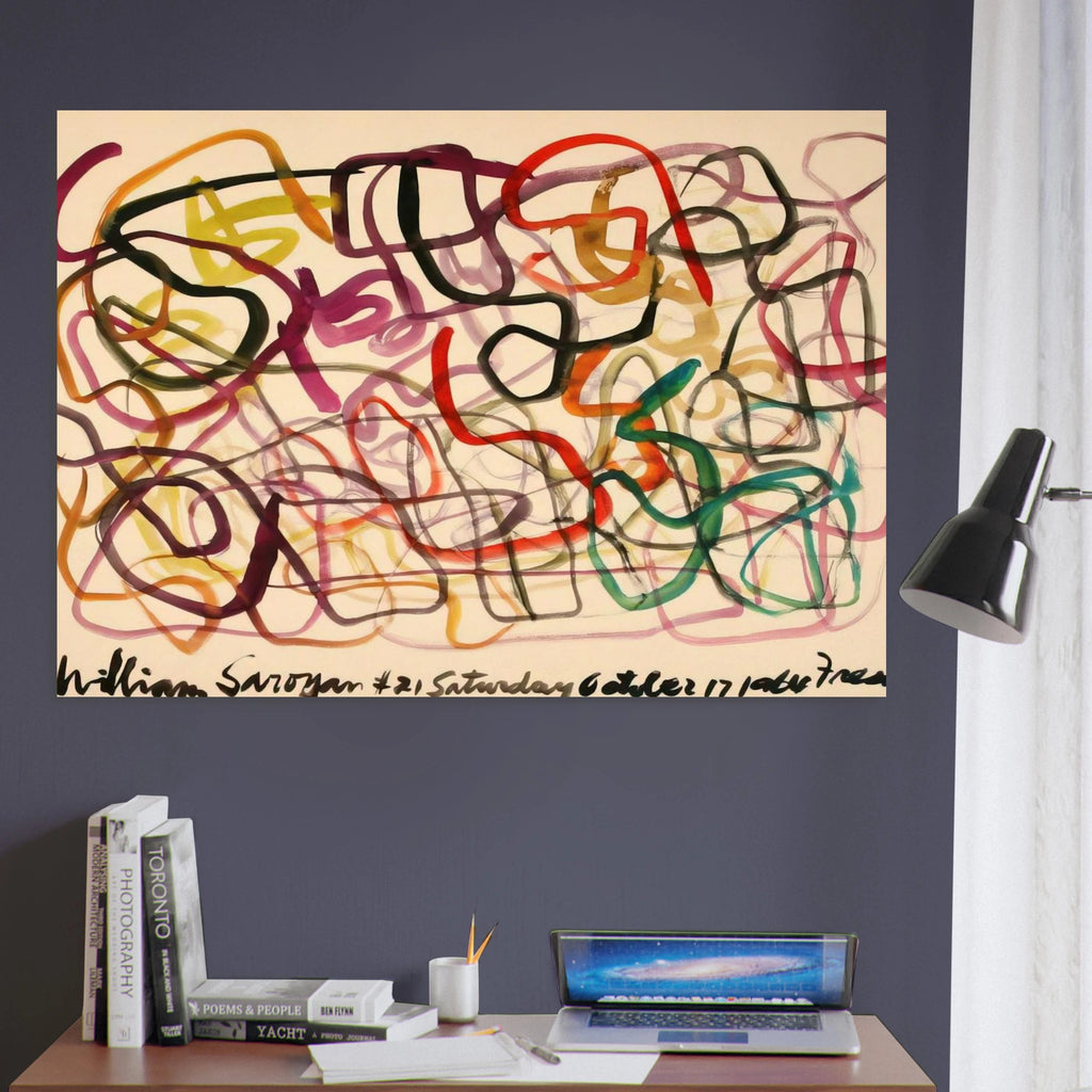 #21 Saturday October 17, 1964 Fresno - 1964 - William Saroyan Art Print - A0 (84.1 x 118.9  cm) / 33.1 × 46.8 inches | William Saroyan Poster | William Saroyan Prints