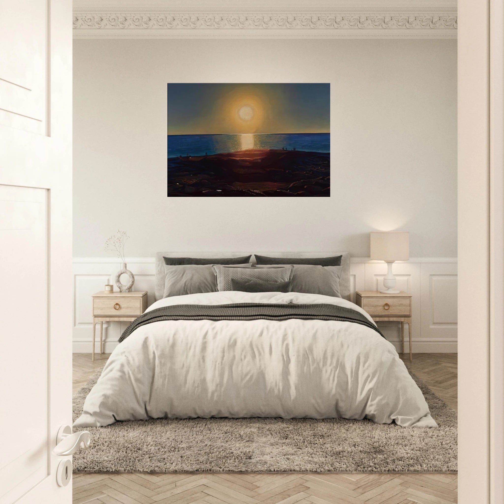 Calm and Free Maine Coast - Rockwell Kent Canvas - 70x100 cm / 28x40 inches | Rockwell Kent Wrapped Canvas | Rockwell Kent Wall Art