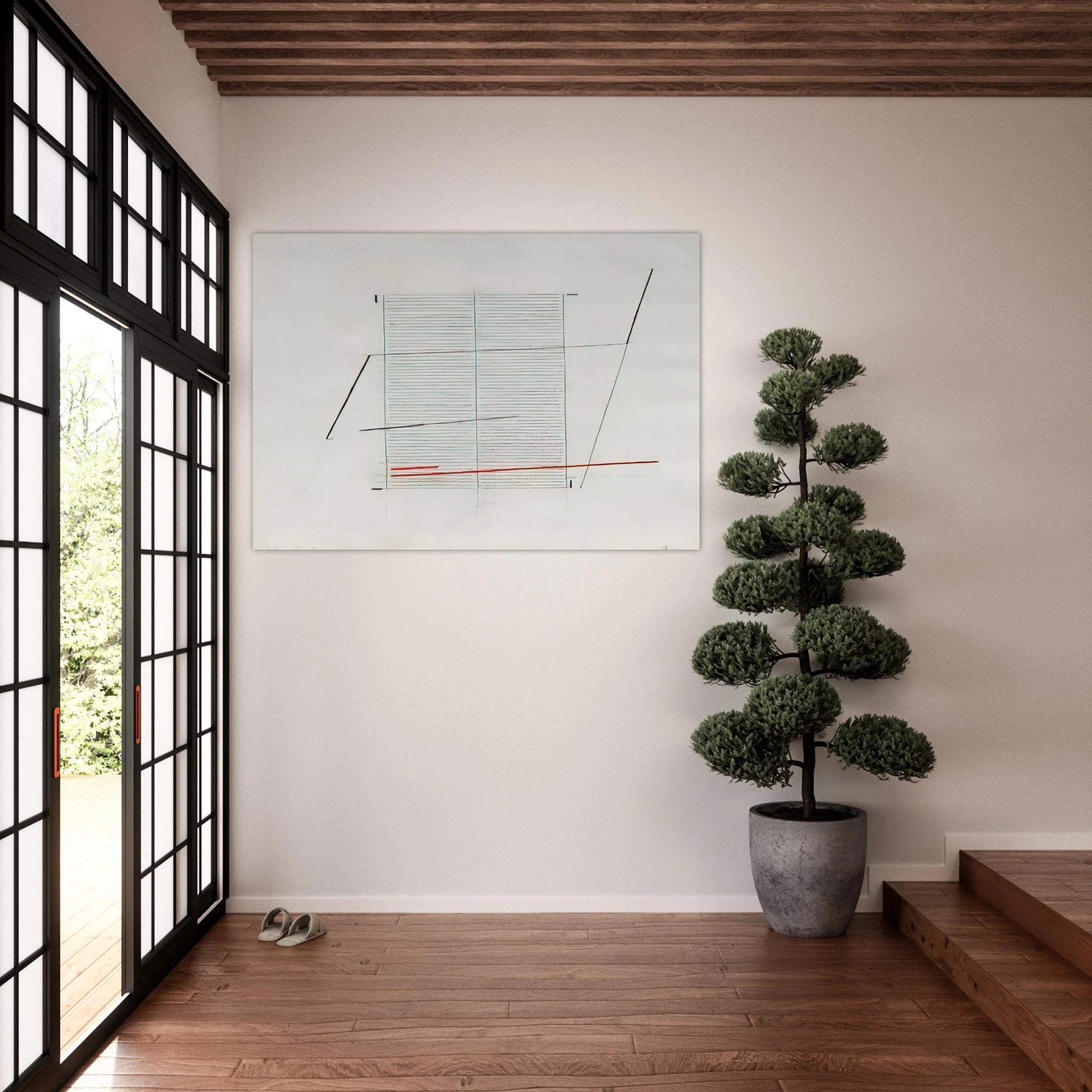 Acrilico K - 1979 - Bice Lazzari Art Print - A0 (84.1 x 118.9  cm) / 33.1 × 46.8 inches | Bice Lazzari Poster | Bice Lazzari Prints