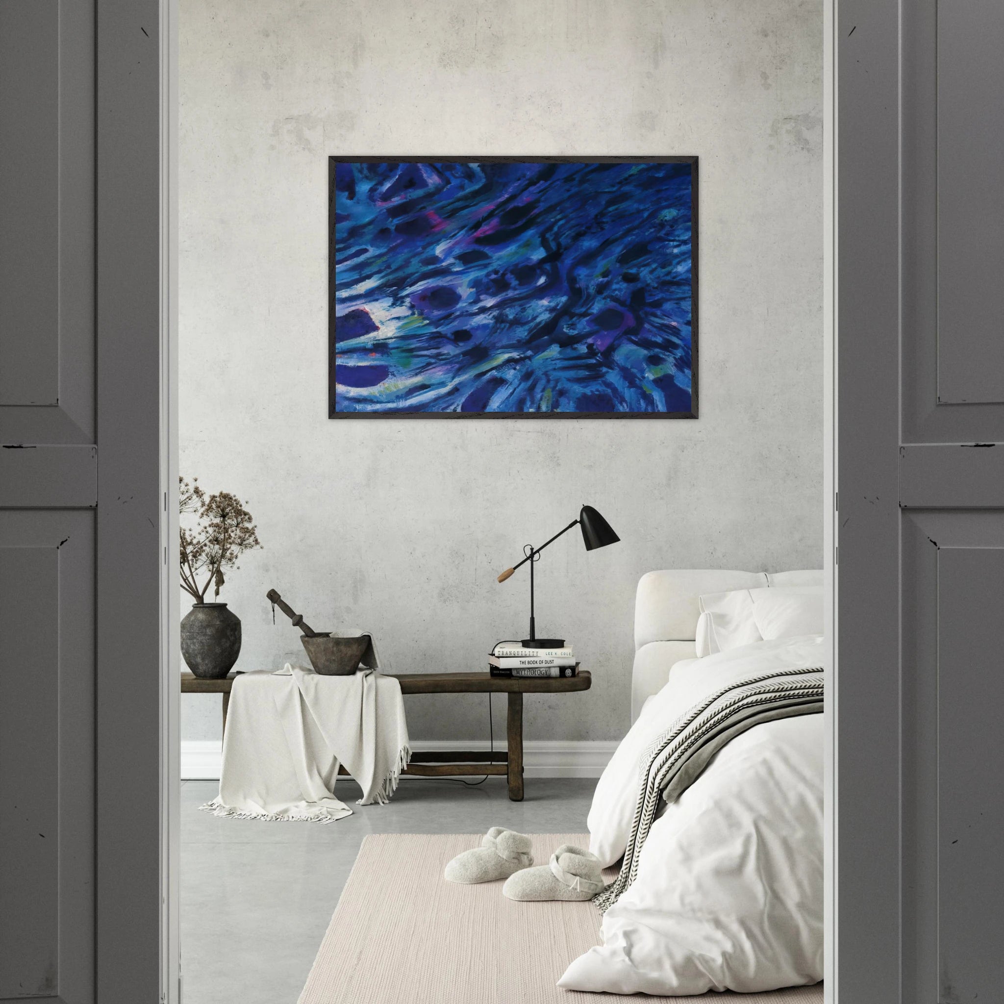 Eaux vives - 1979 - Alfred Manessier Framed Art Print - 70x100 cm / 28x40 inches | Alfred Manessier Framed Poster | Alfred Manessier Framed prints