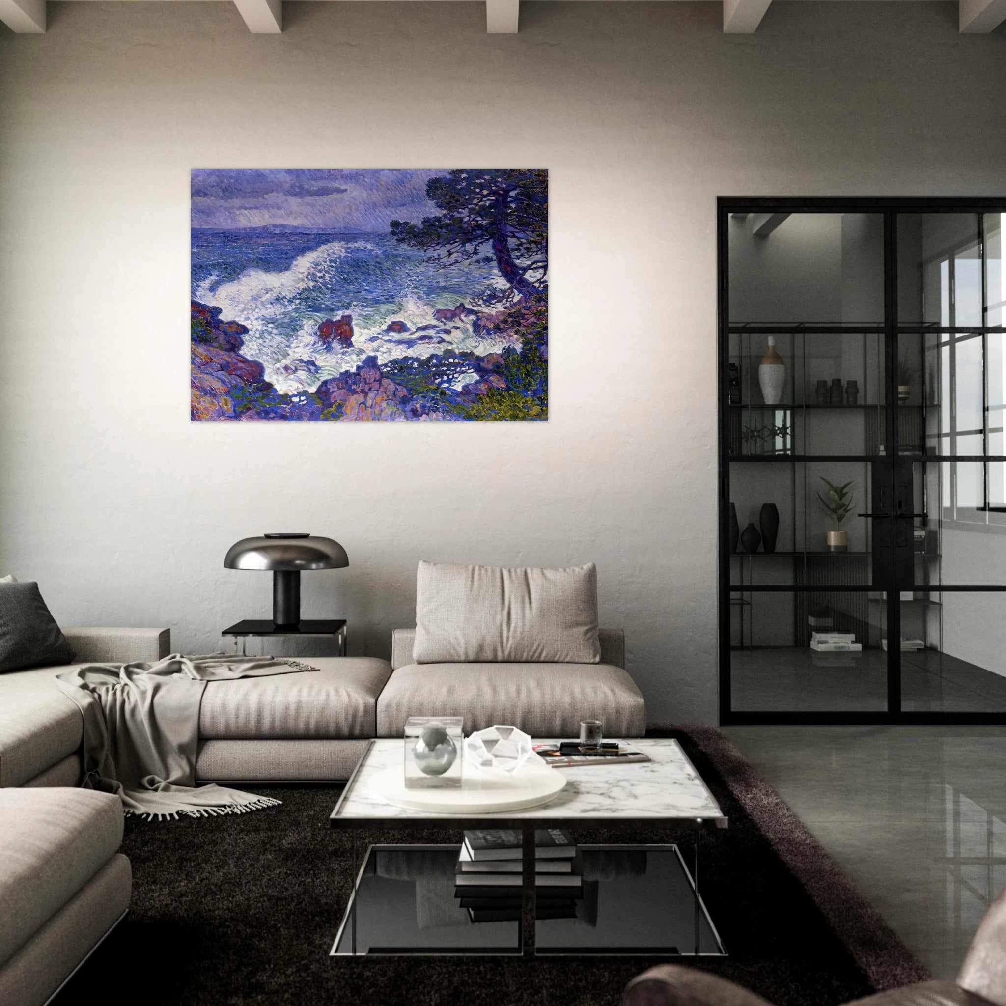 EAST WIND 1904 - Theo van Rysselberghe Art Print - A0 (84.1 x 118.9  cm) / 33.1 × 46.8 inches | Theo van Rysselberghe Poster | Theo van Rysselberghe Prints