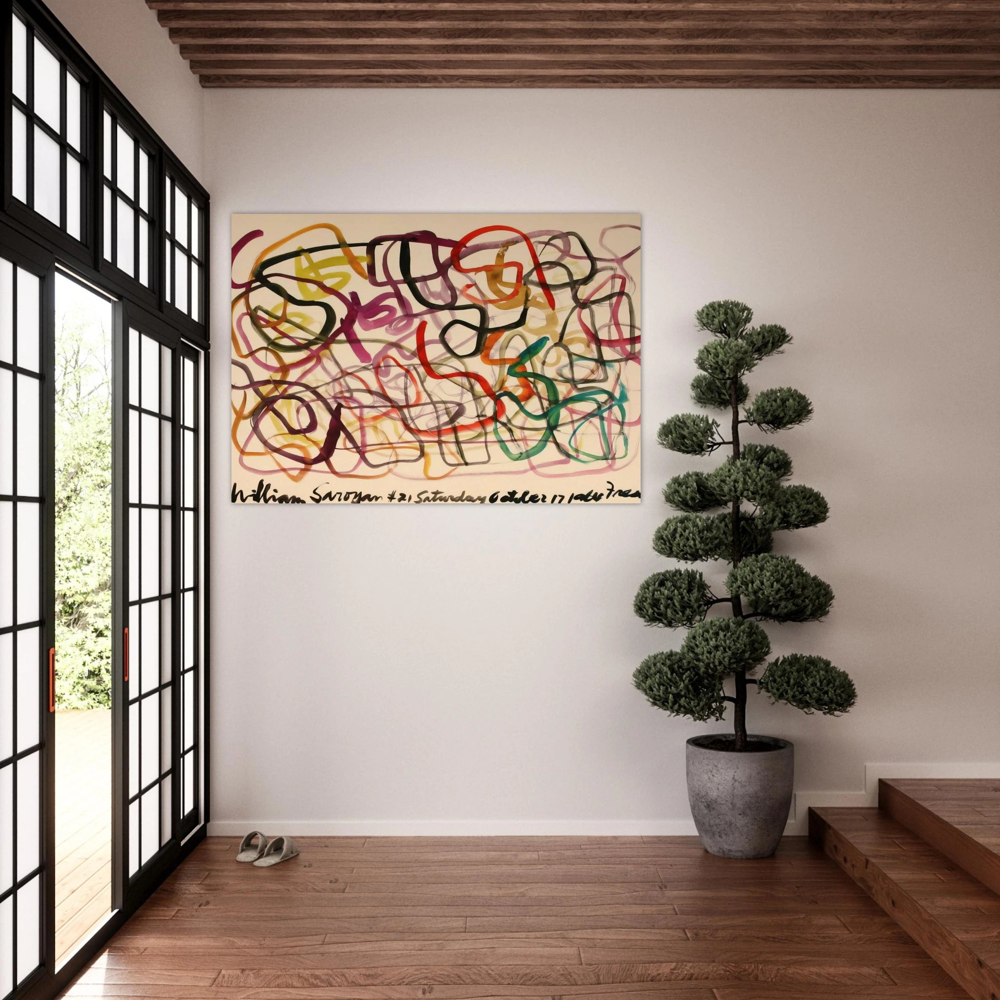 #21 Saturday October 17, 1964 Fresno - 1964 - William Saroyan Art Print - A0 (84.1 x 118.9  cm) / 33.1 × 46.8 inches | William Saroyan Poster | William Saroyan Prints