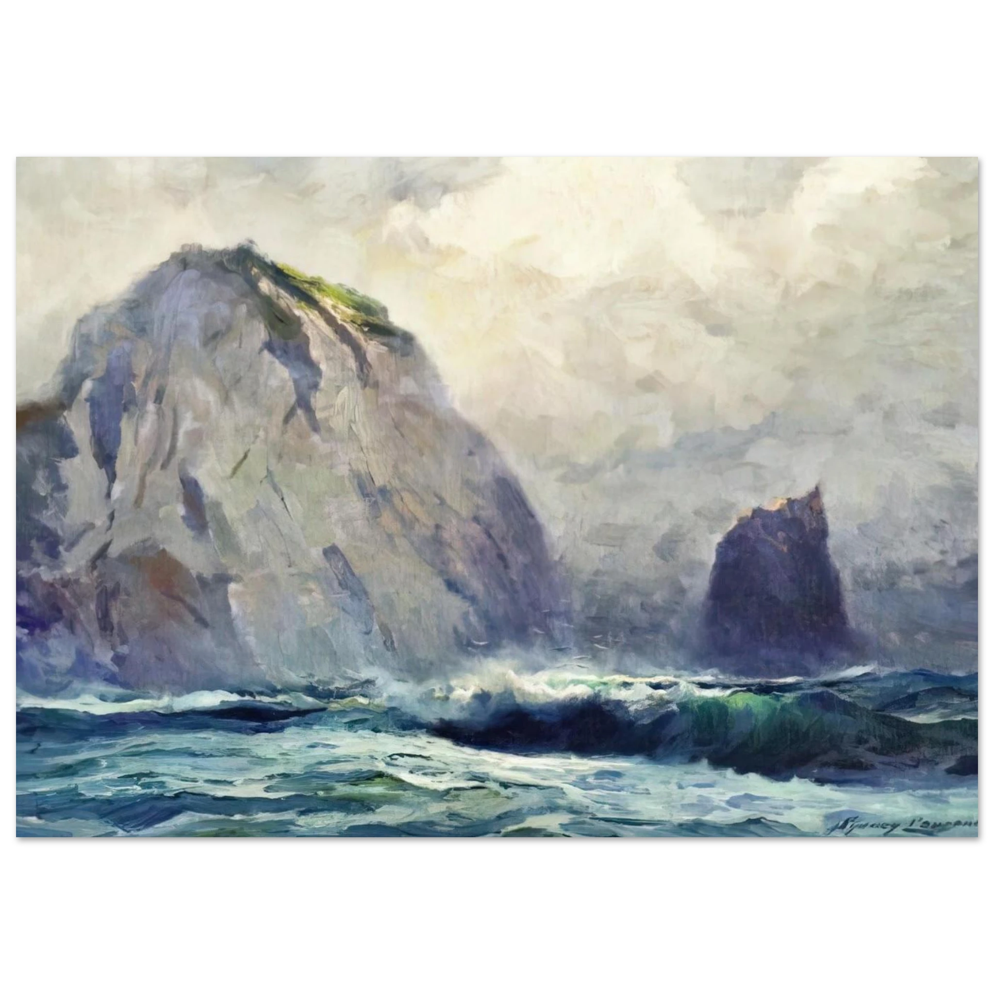 Cape St. Elias - 1928 - Sydney Laurence Art Print - A0 (84.1 x 118.9  cm) / 33.1 × 46.8 inches | Sydney Laurence Poster | Sydney Laurence Prints